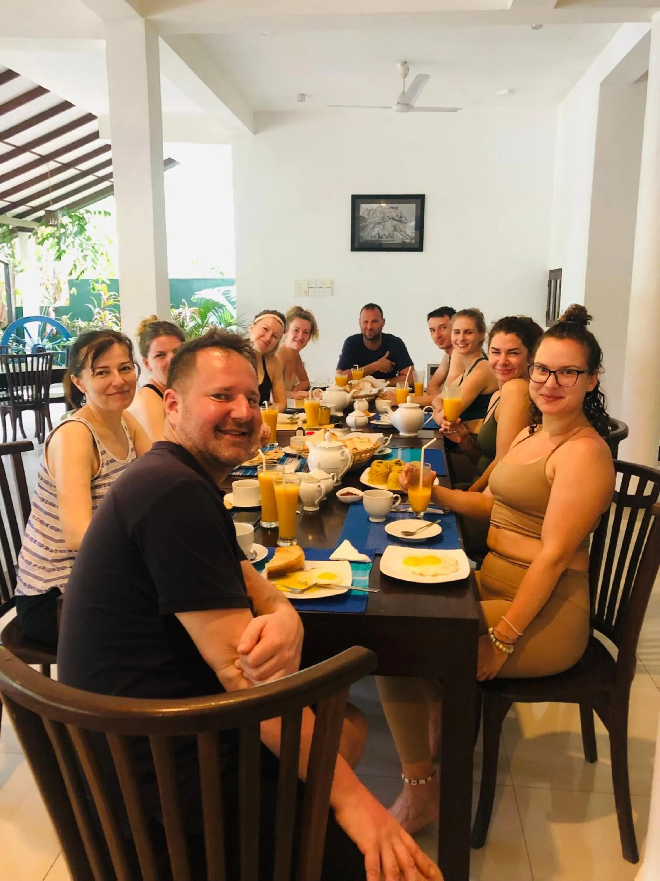 Dining area in Tinara River Inn, Weligama