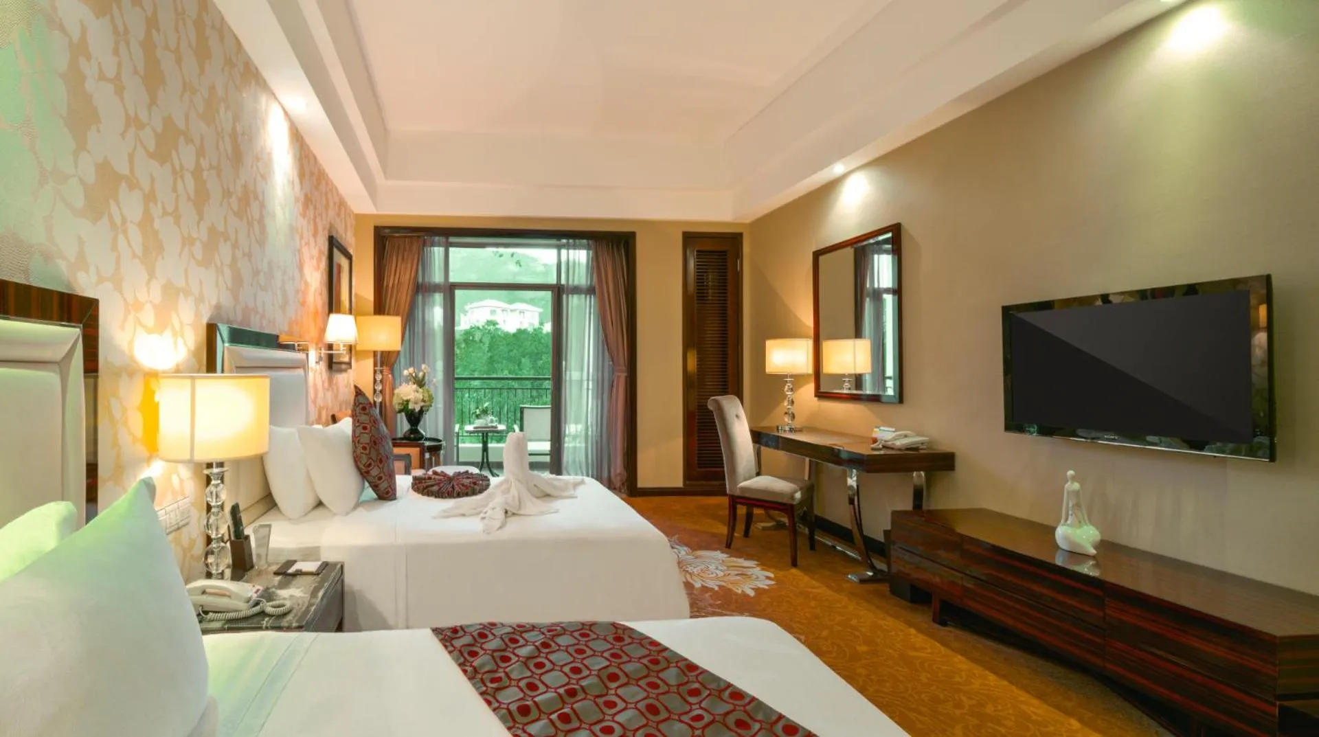 Bed in Country Garden Phoenix Hotel Huizhou Huiyang