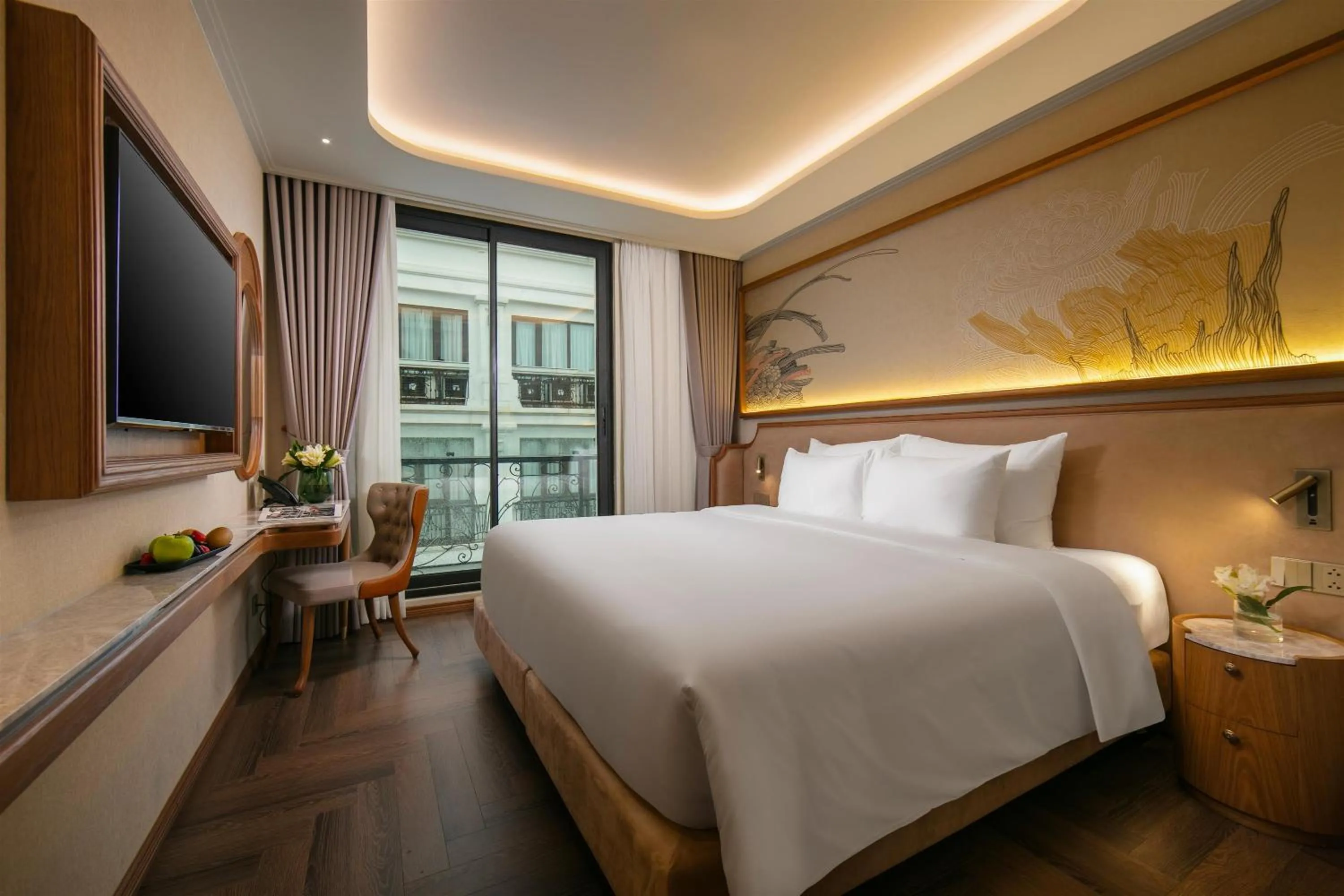 Bed in Proverb Hotel Hanoi