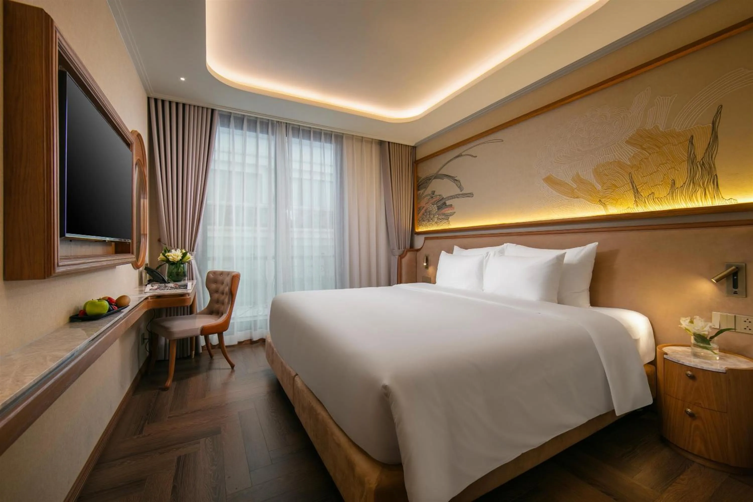 Bed in Proverb Hotel Hanoi