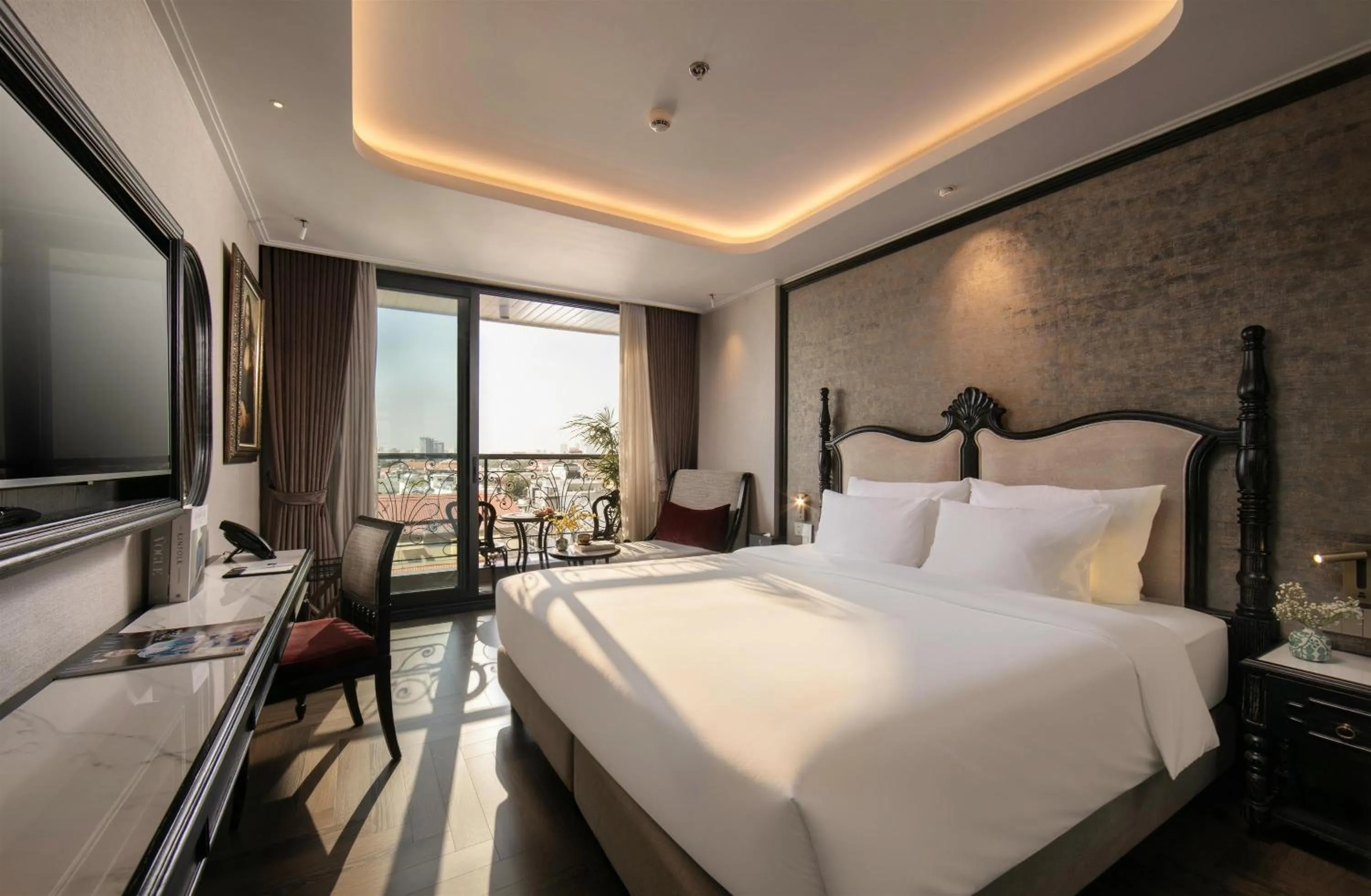 View (from property/room), Bed in Proverb Hotel Hanoi