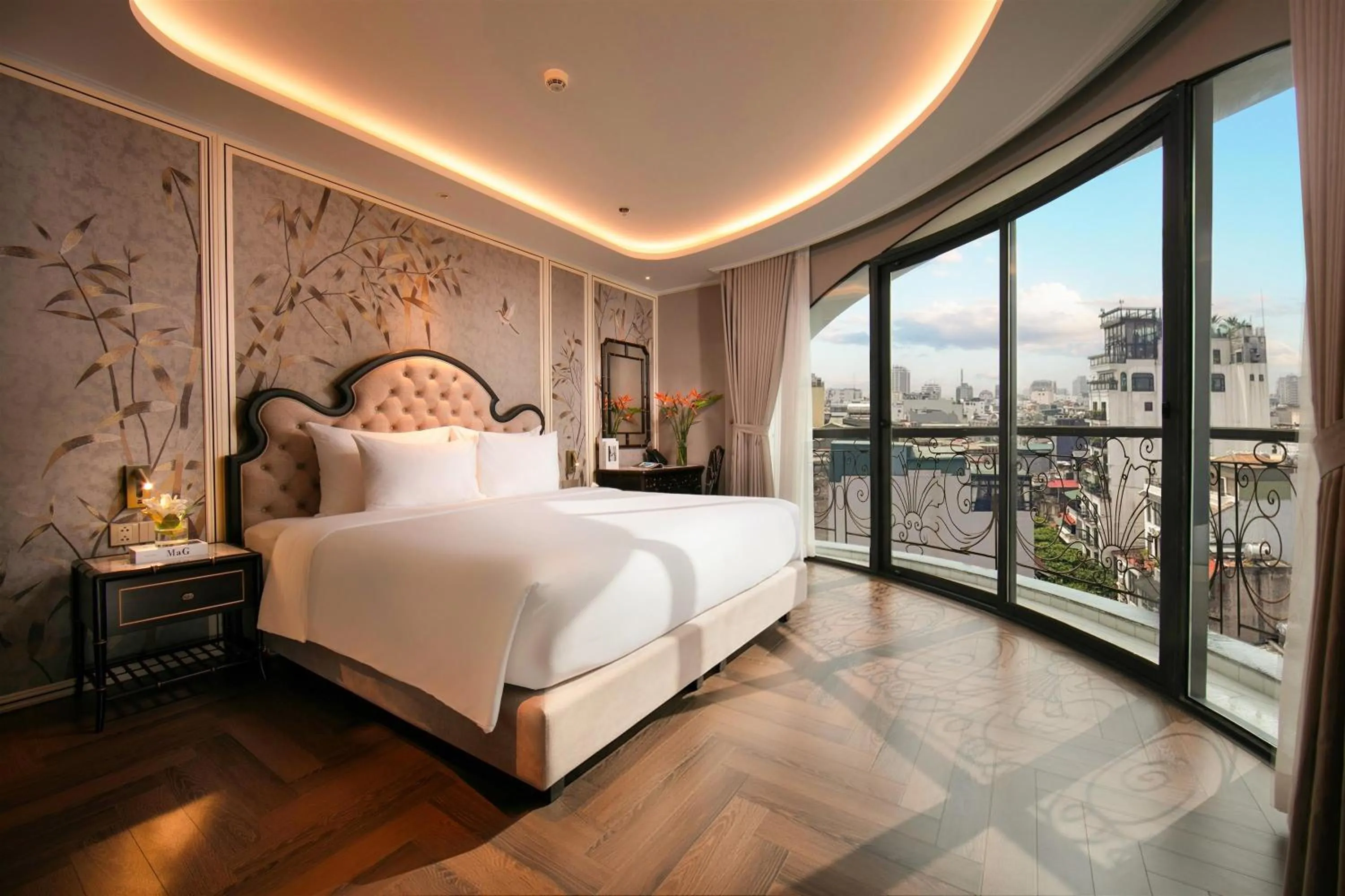 Bed in Proverb Hotel Hanoi