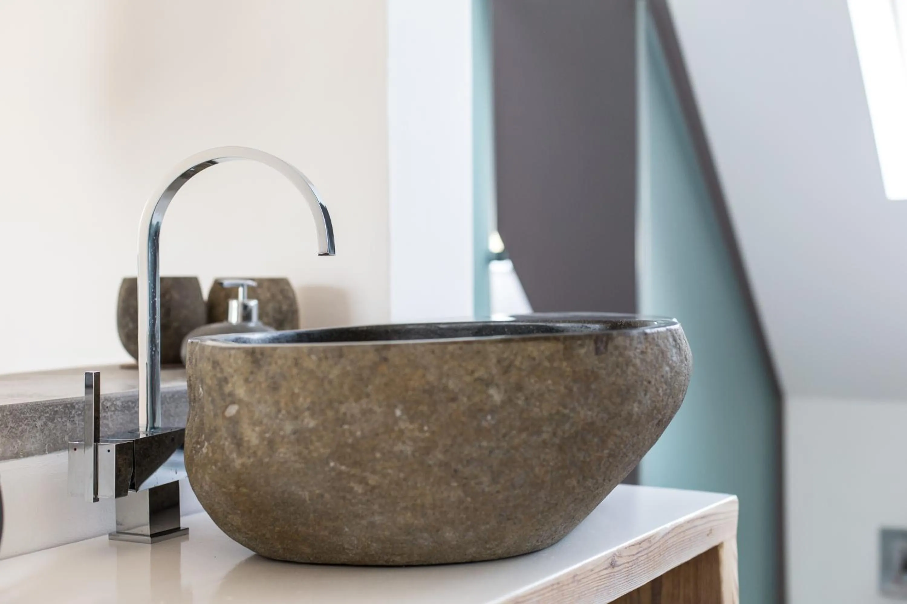 Bathroom in Wellness Suiten mit Whirlpool am Stadtrand von Essen