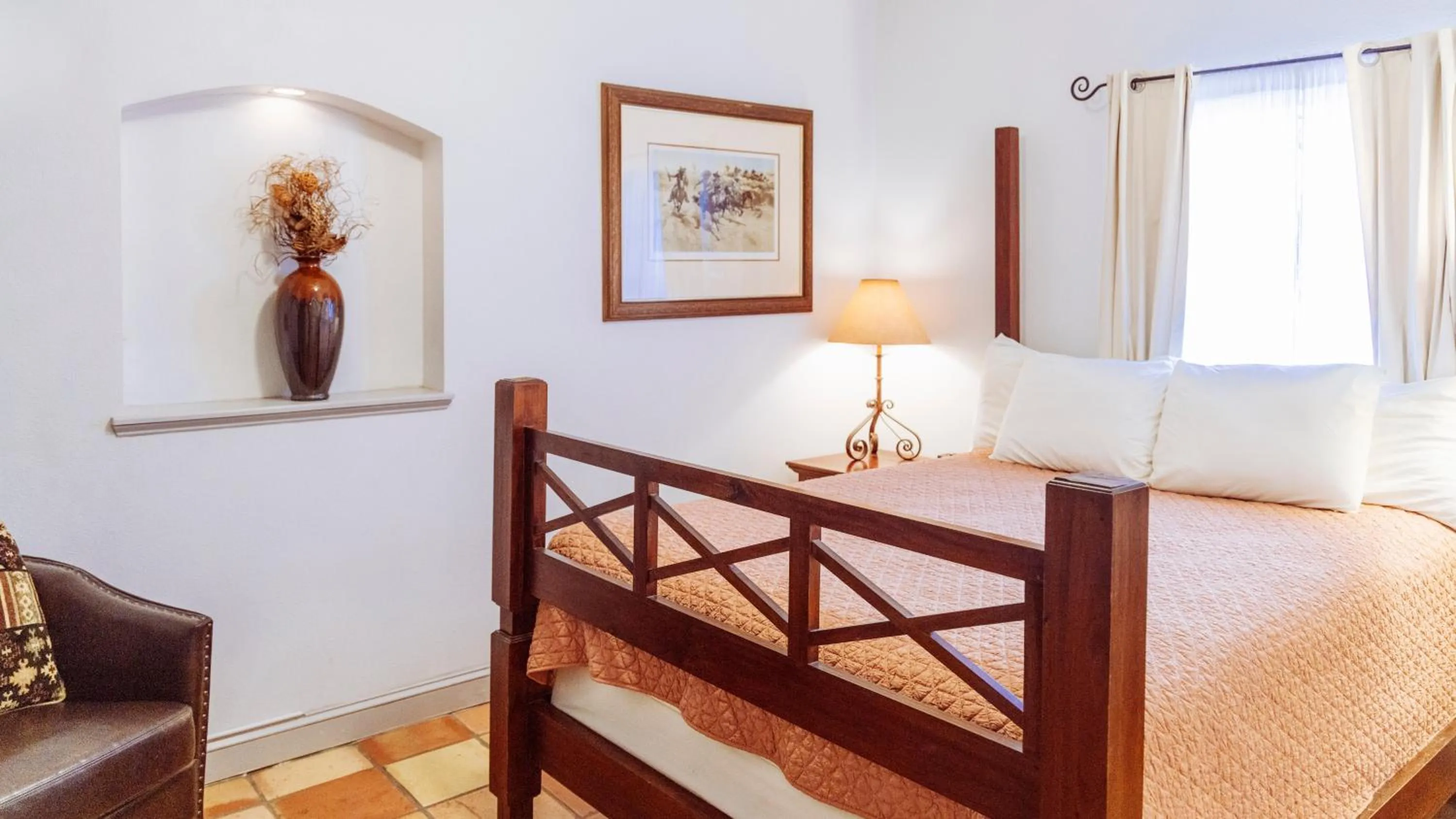 Bedroom, Bed in Sierra Grande, a Ted Turner Retreat