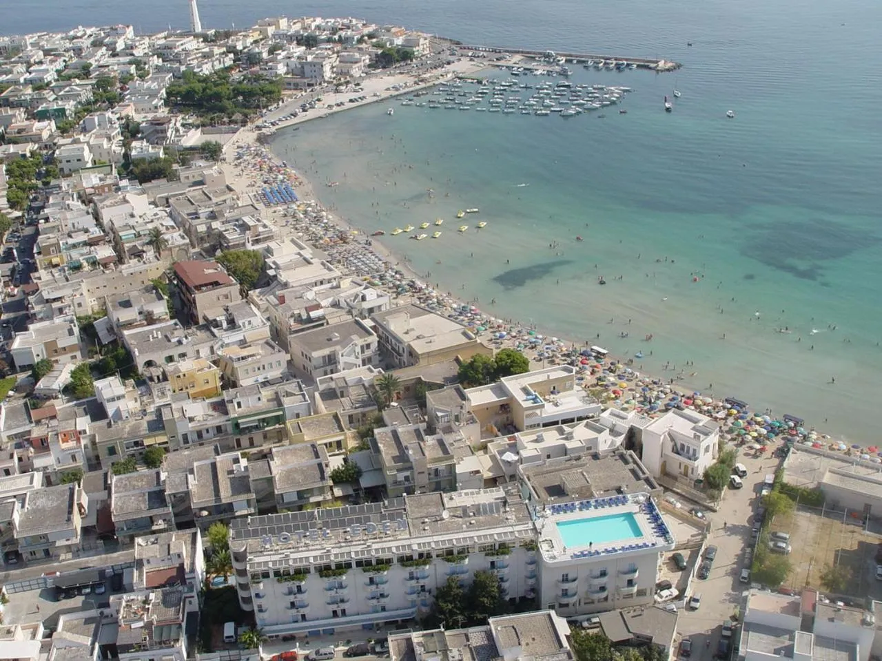 Bird's eye view in Eden Beach Club