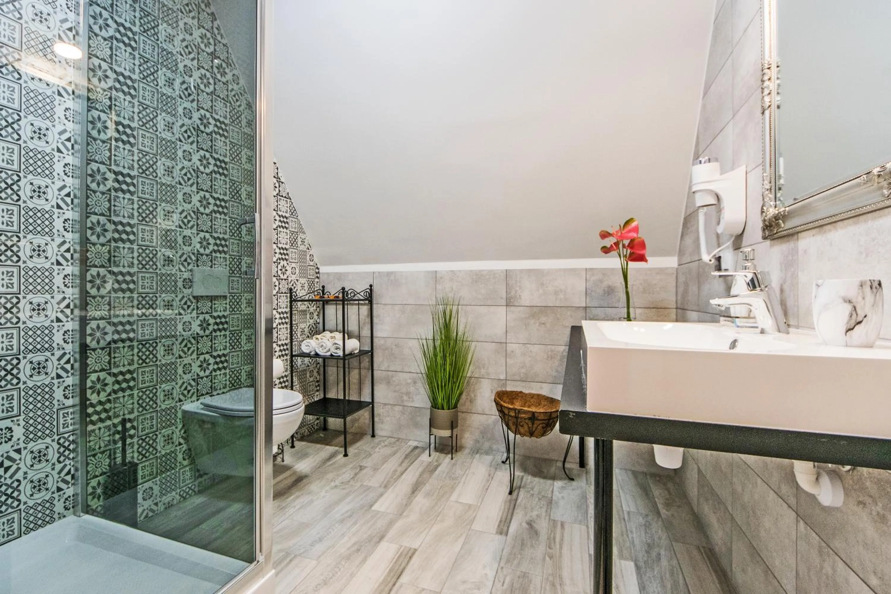 Shower in Black Swan House, Old Town