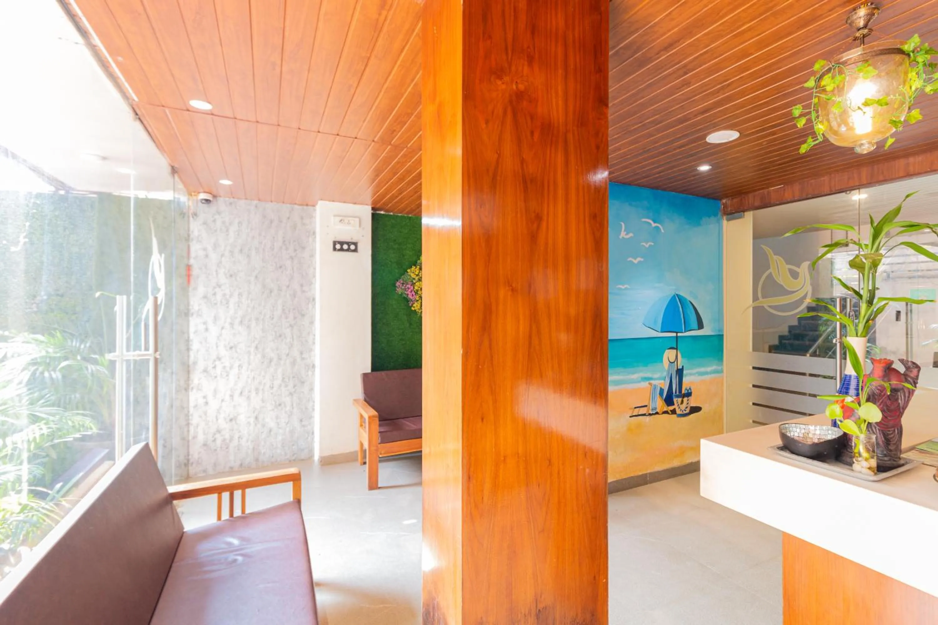 Seating area in Hotel Celestiial , Candolim