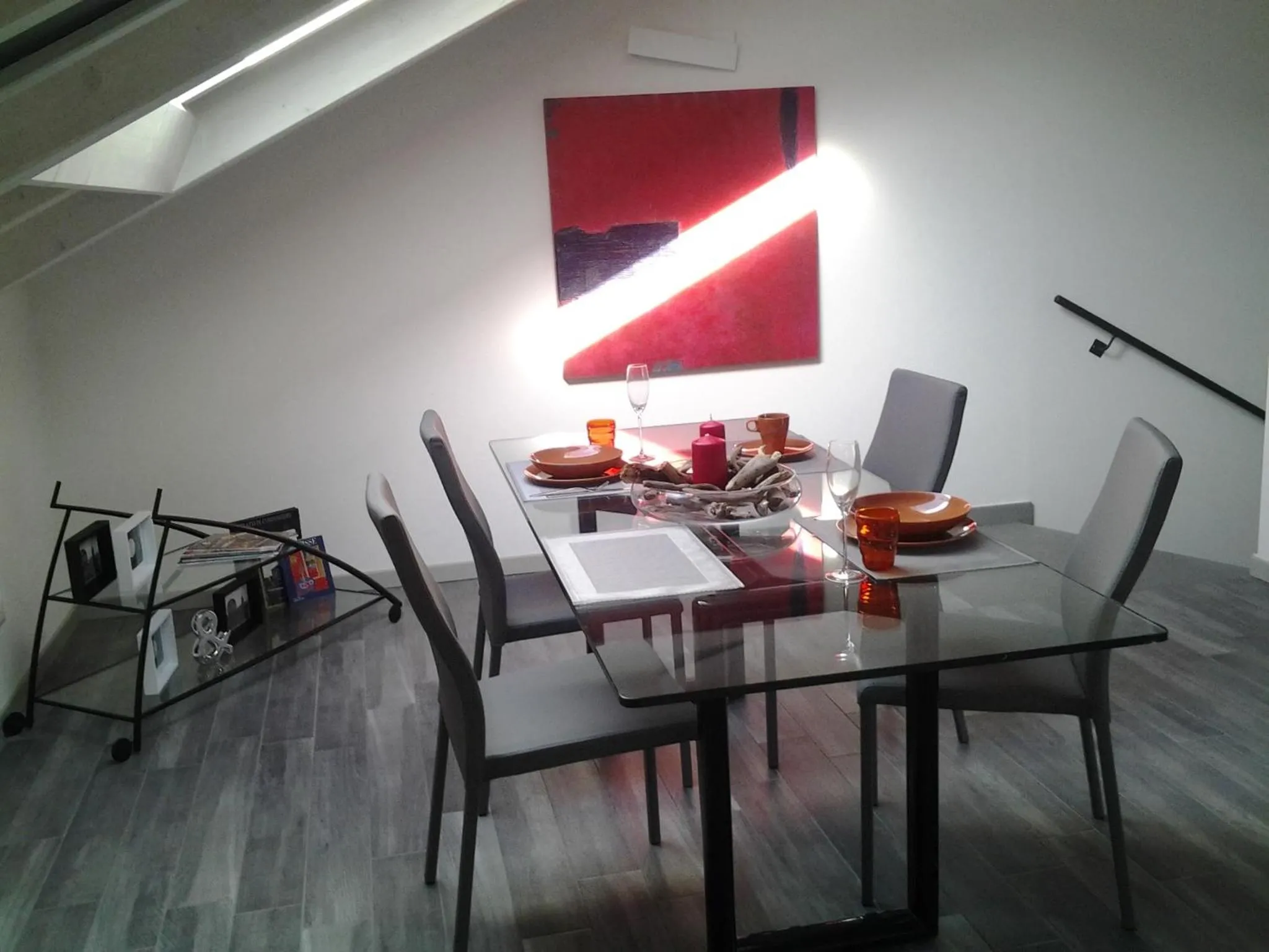 Dining area in Como Via Carcano 13