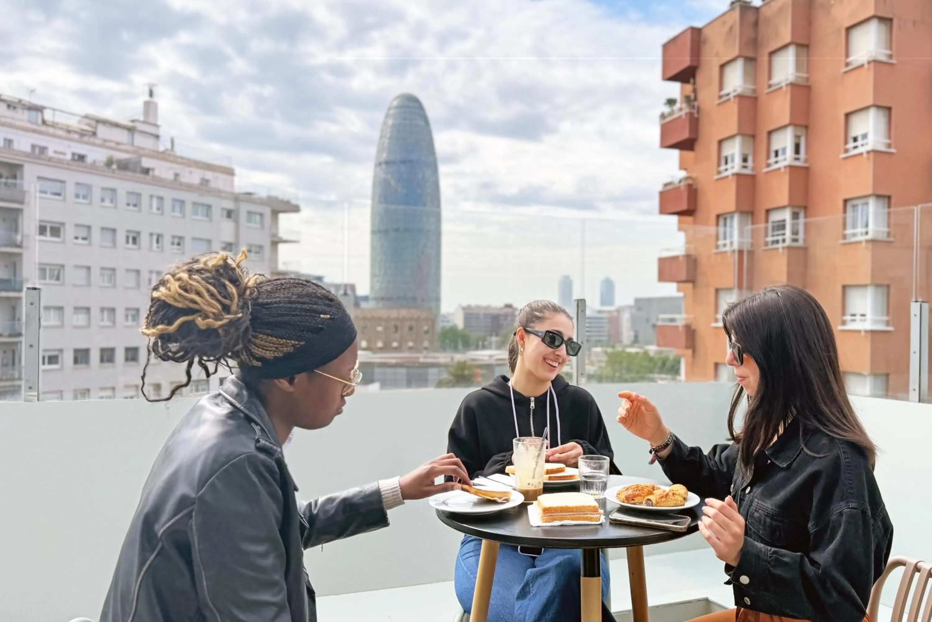 Balcony/Terrace in Urbany Hostel Barcelona