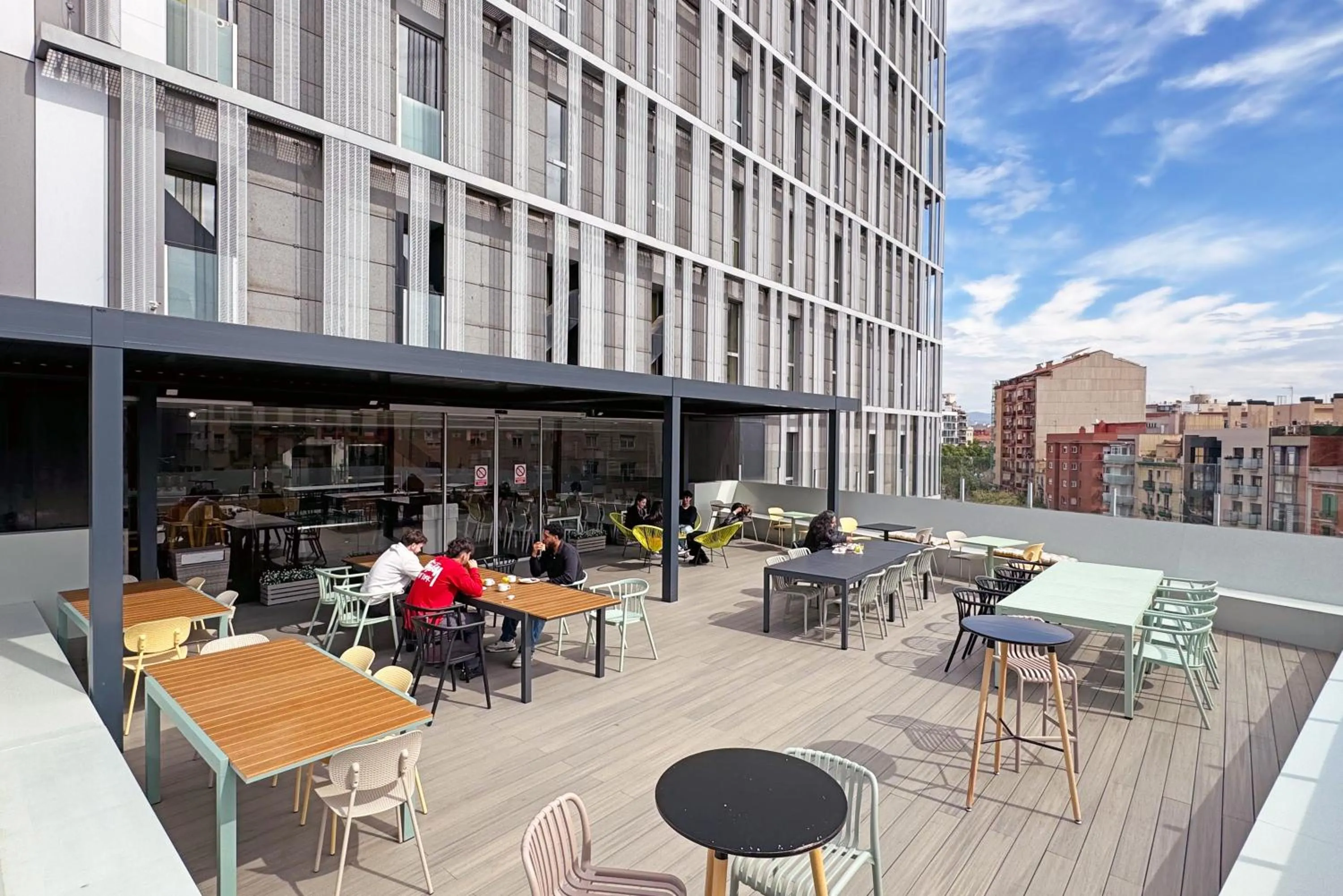 Balcony/Terrace in Urbany Hostel Barcelona
