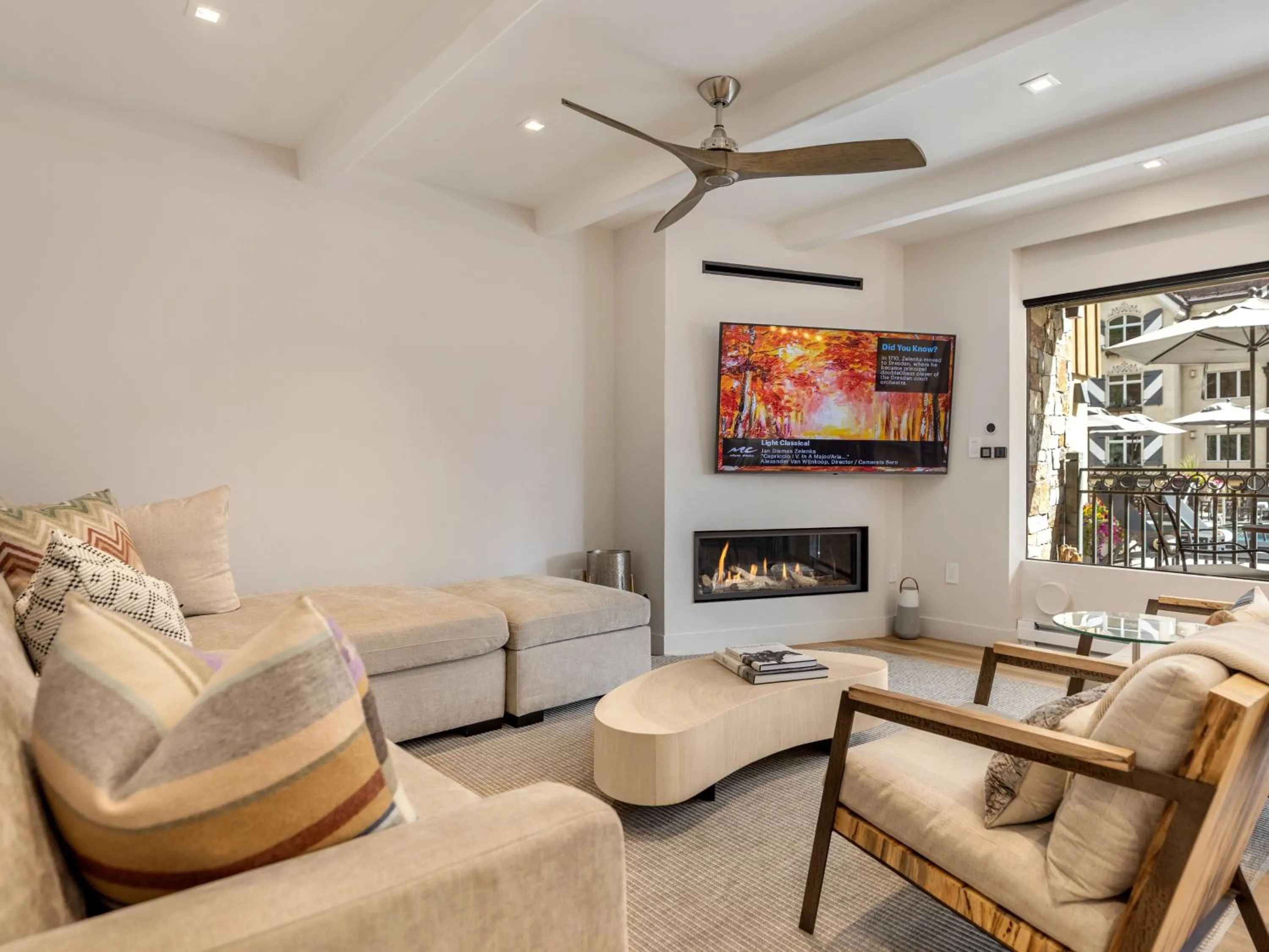 Living room in The Landmark