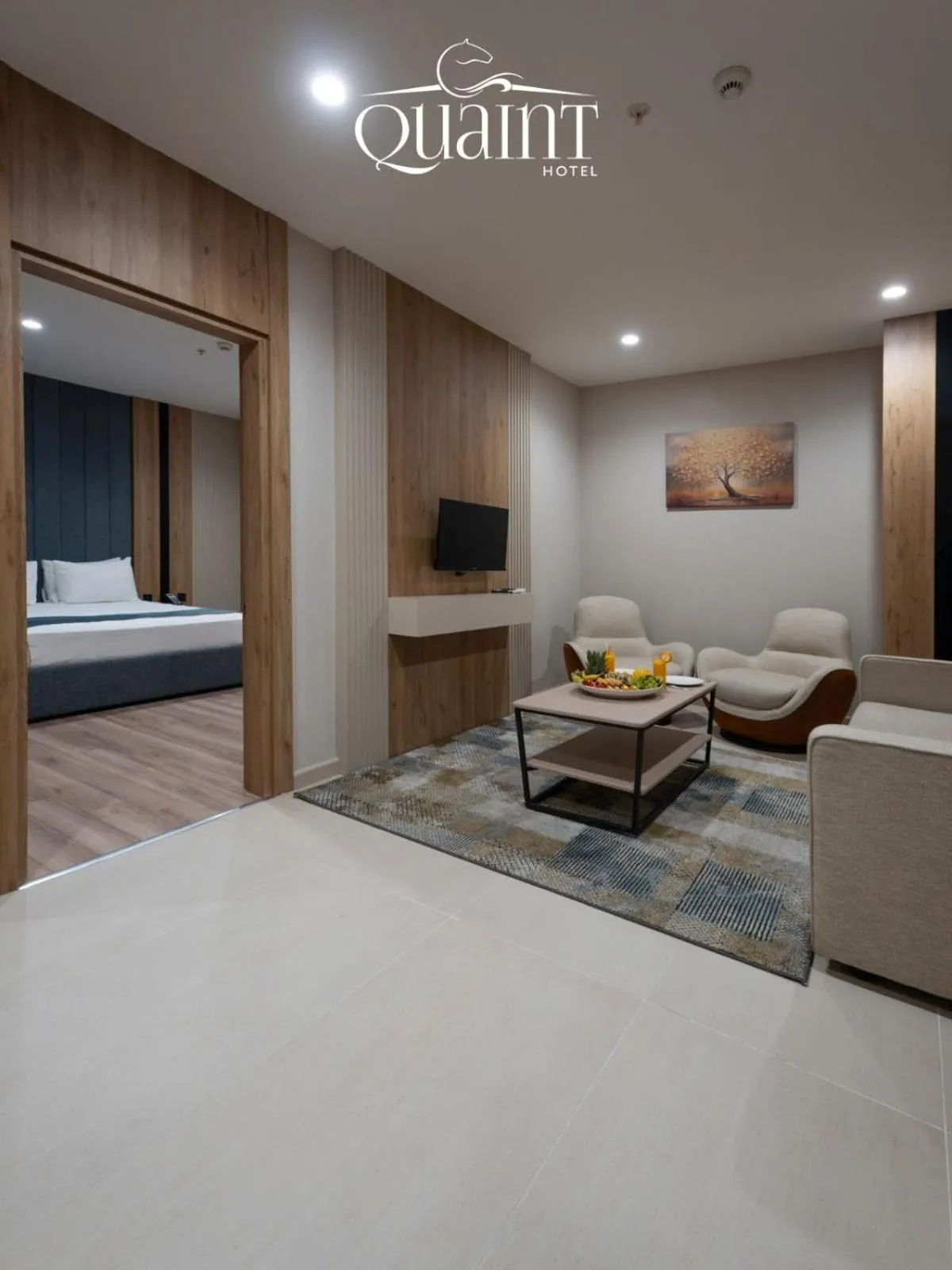 Living room, Bed in Quaint Hotel Erbil
