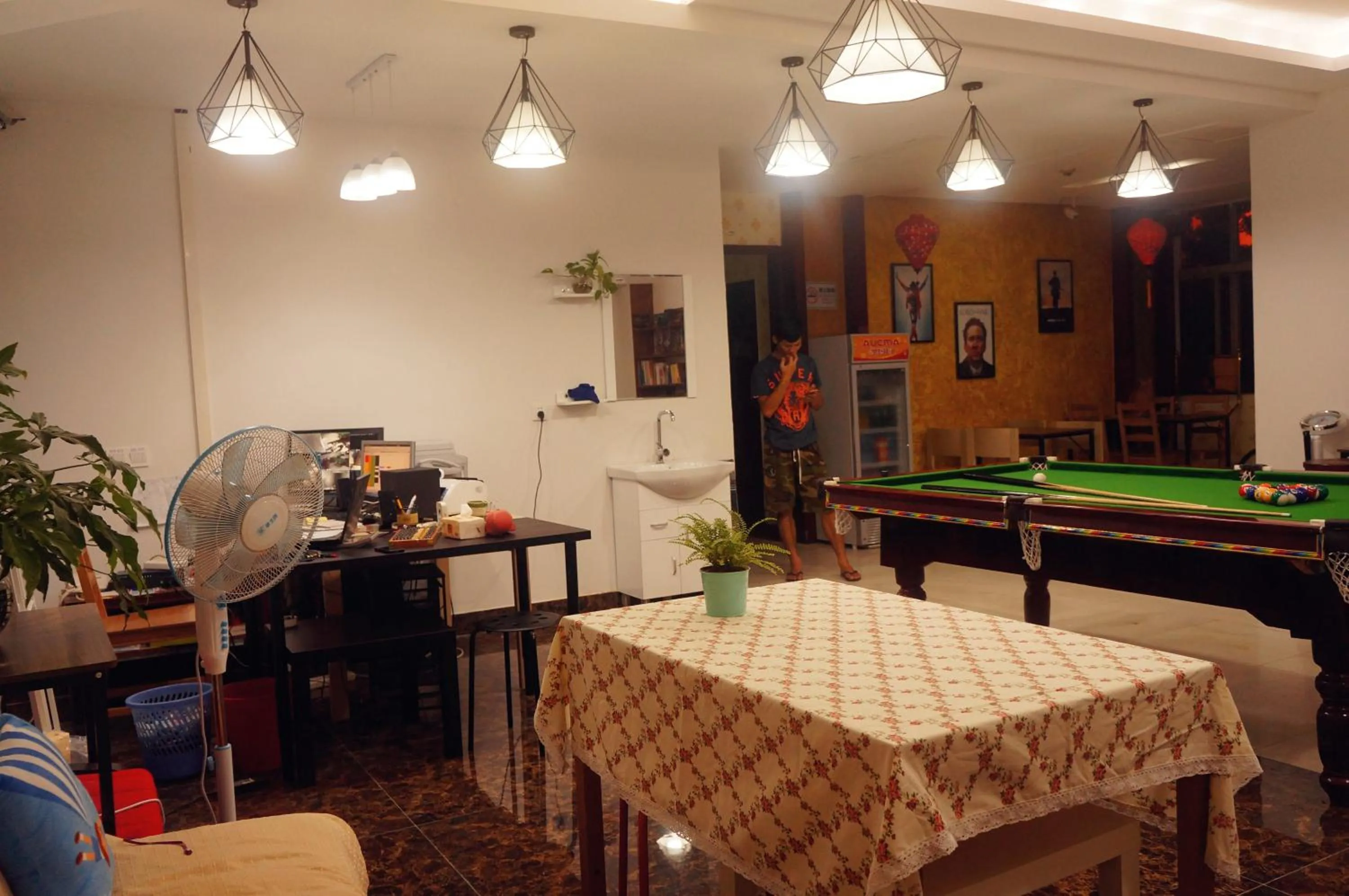 Seating area in Notting Hill Hostel