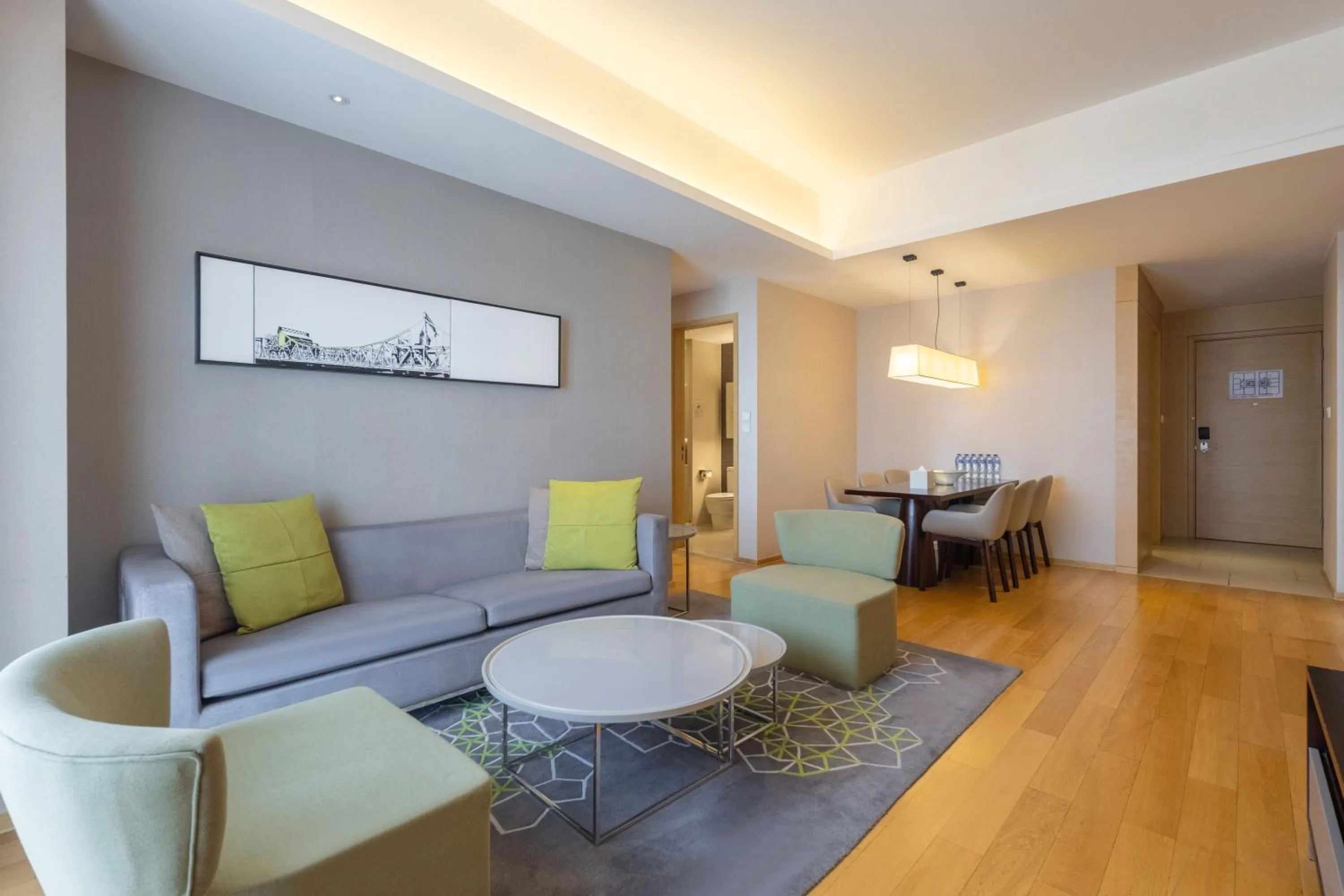 Living room in CM Service Apartment Tianjin