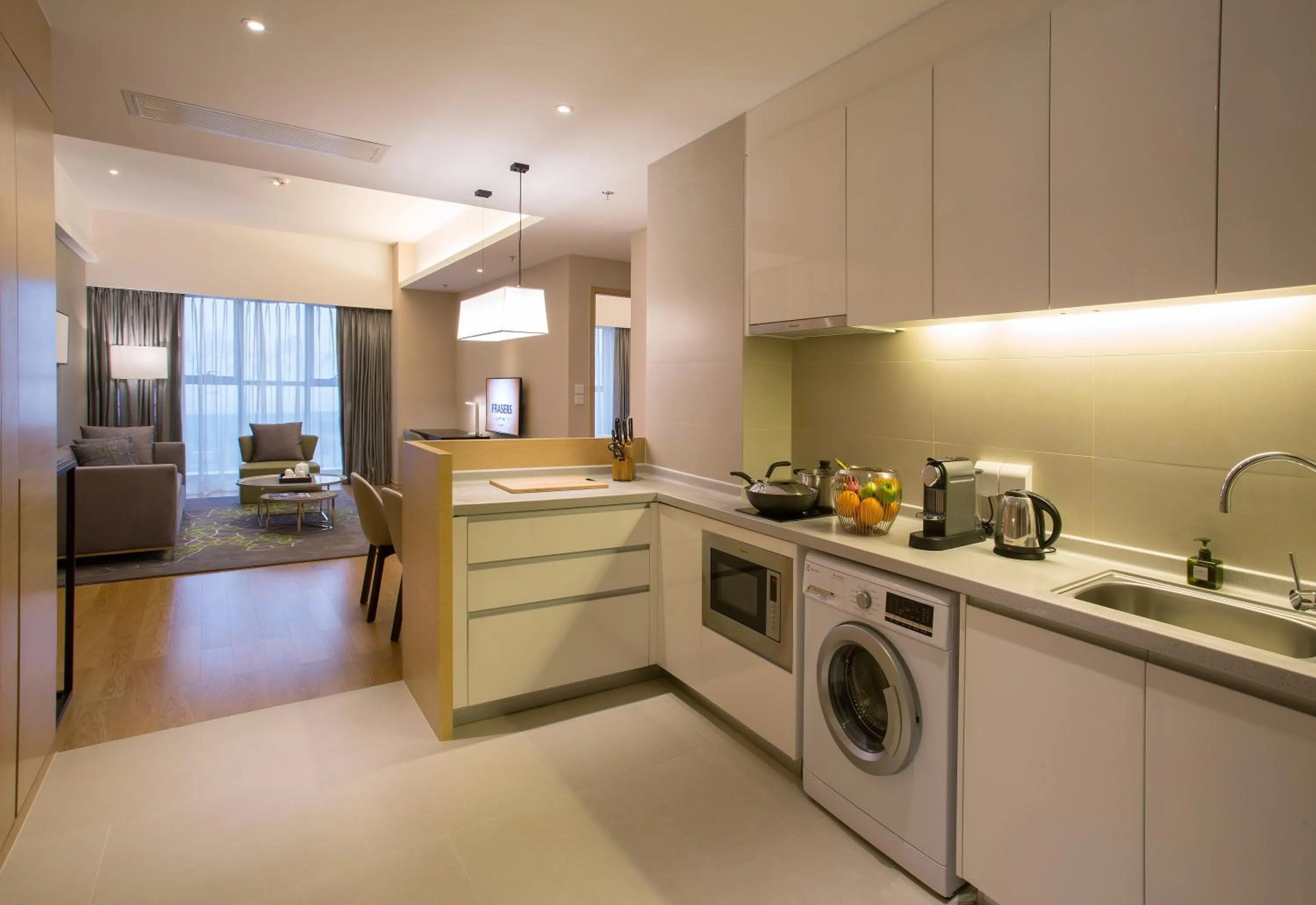 Kitchen or kitchenette in CM Service Apartment Tianjin
