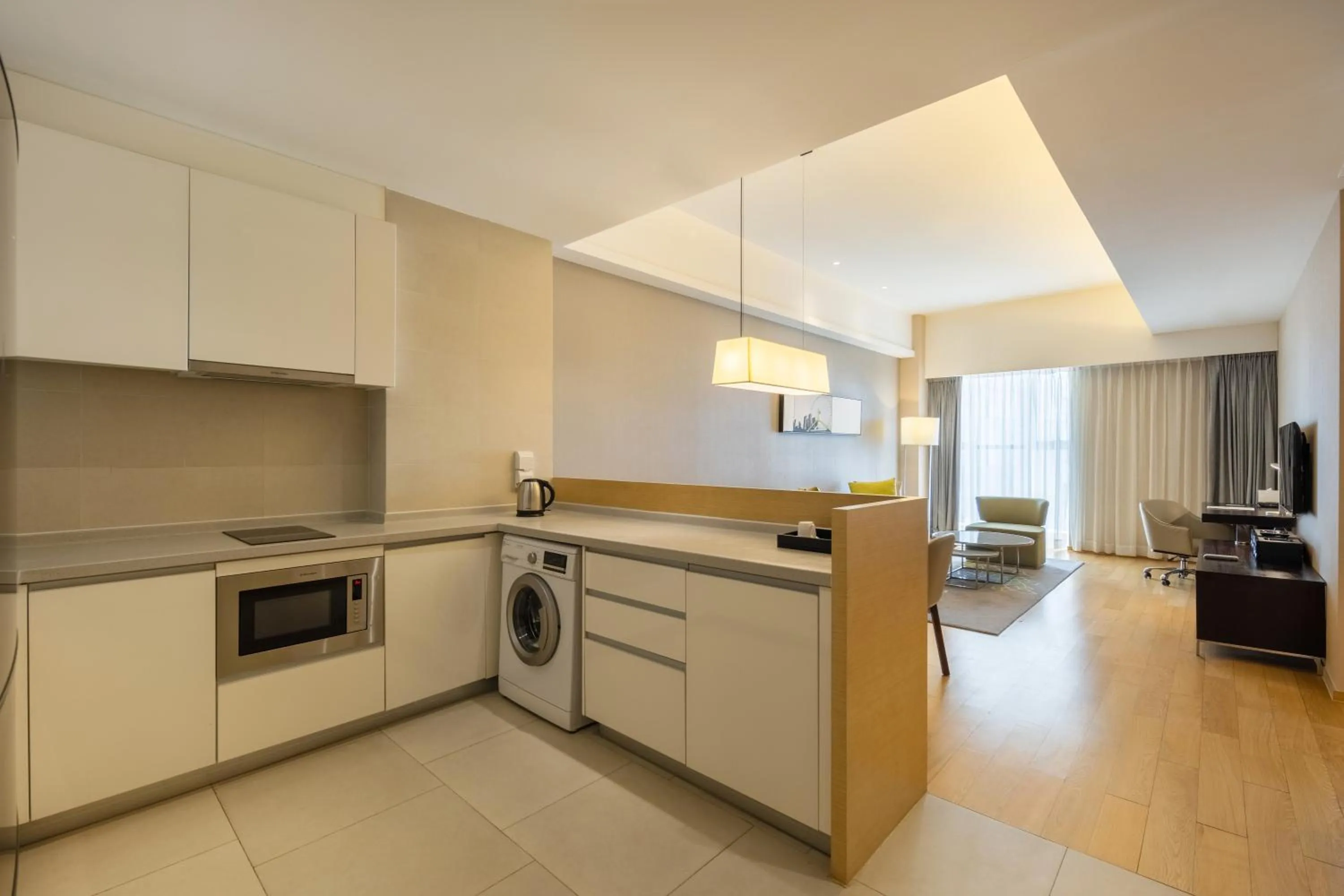 Kitchen or kitchenette in CM Service Apartment Tianjin