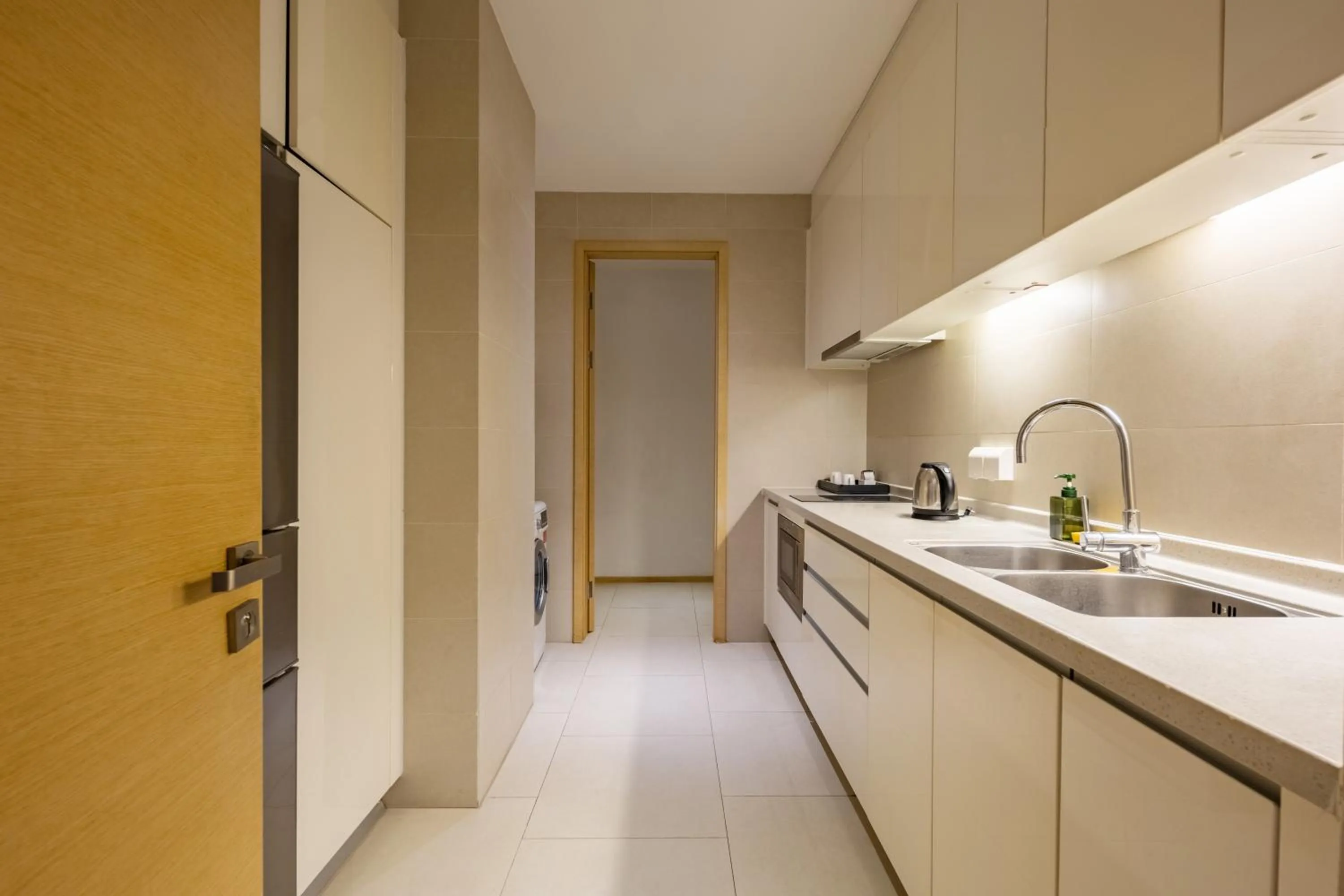 Kitchen or kitchenette in CM Service Apartment Tianjin