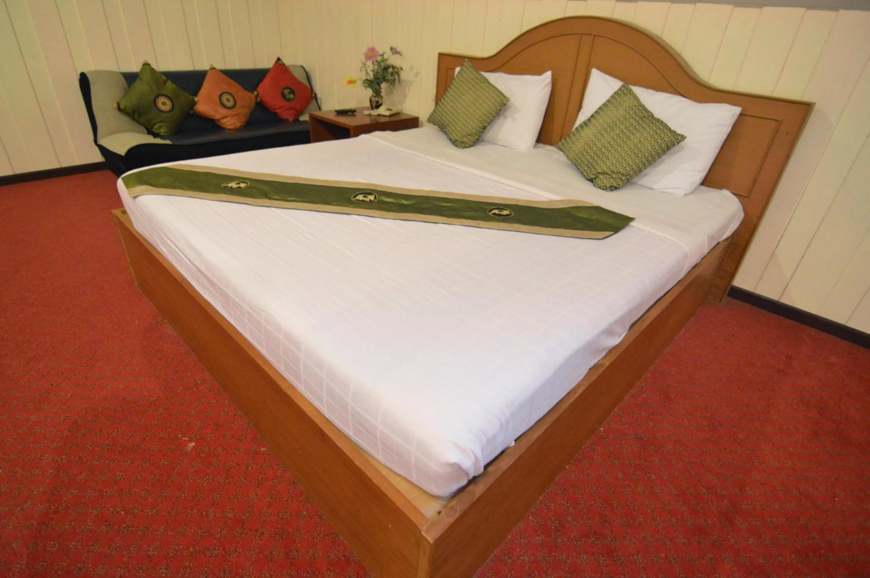 Bed in Techno Riverview Resort