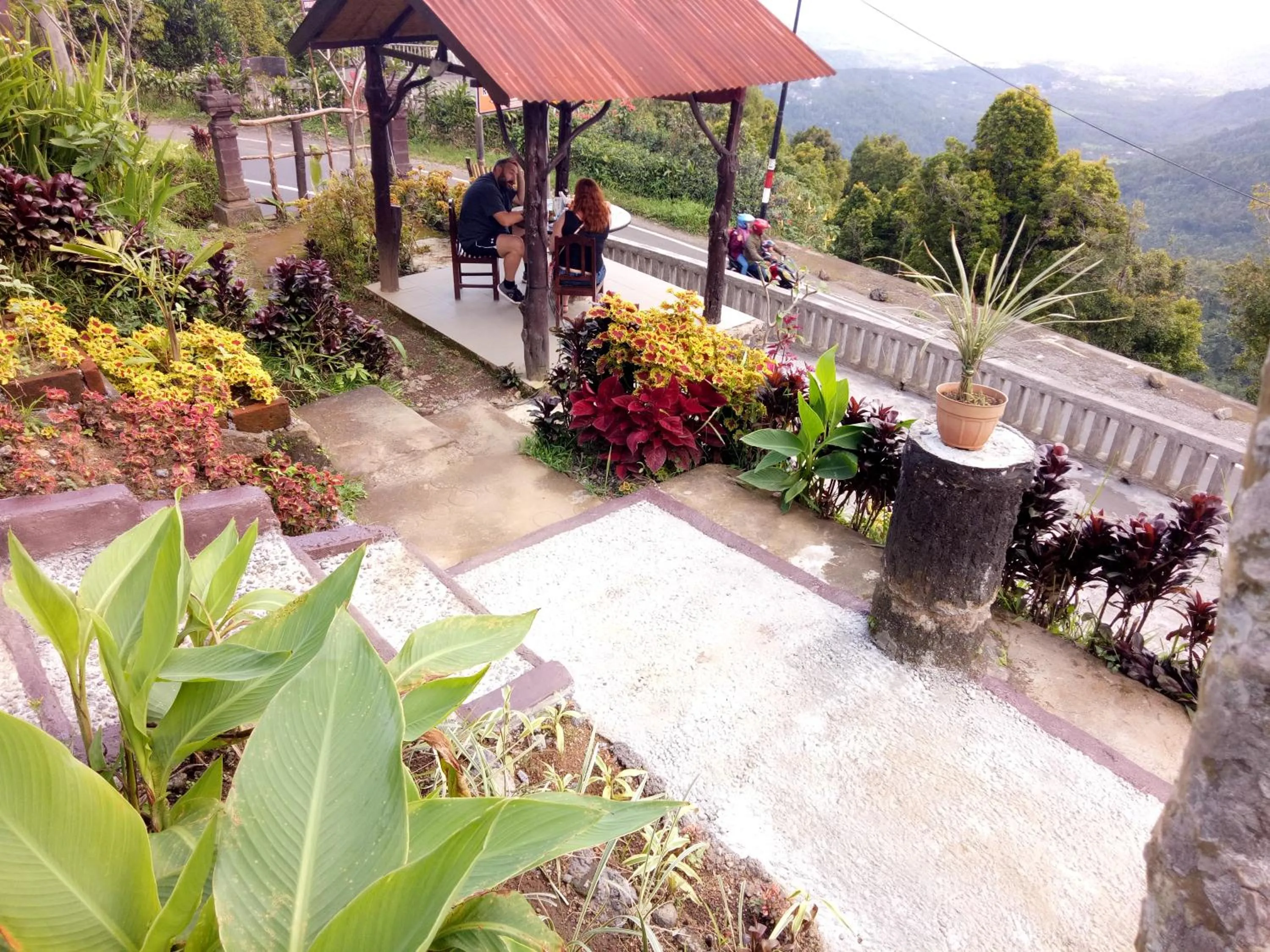 Garden view in Puri Sunset Homestay