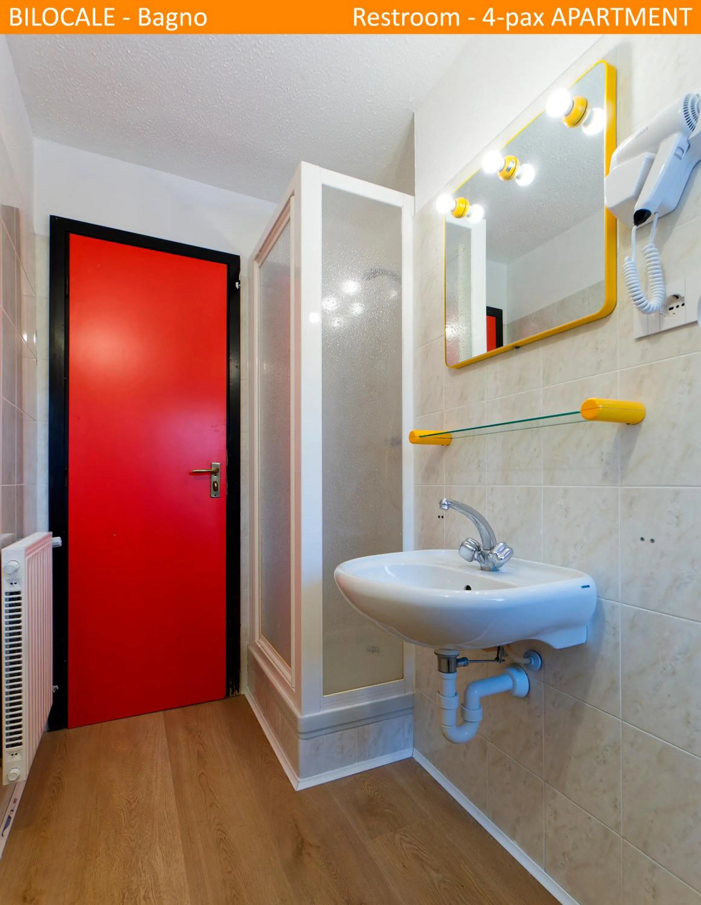 Shower in Apartment Tonale