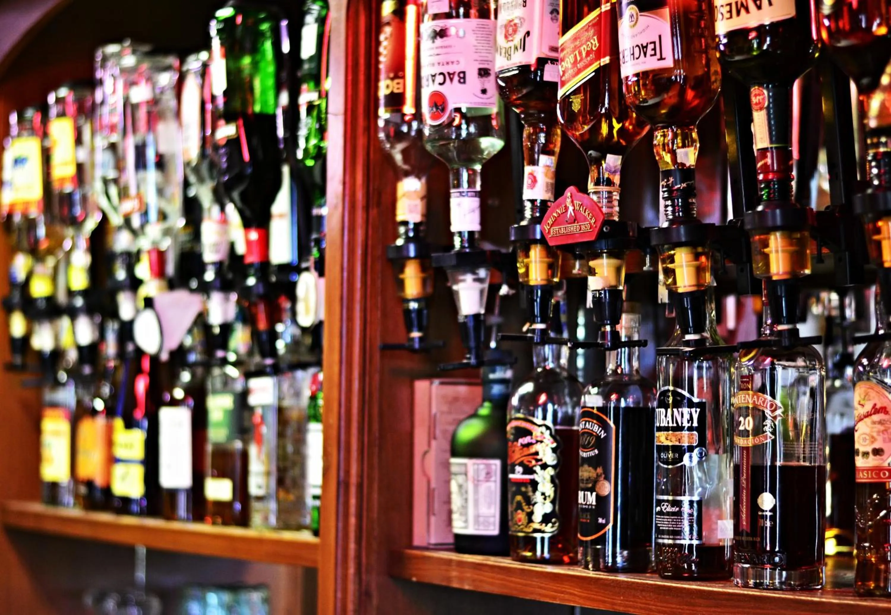 Alcoholic drinks in Hotel Drnholec