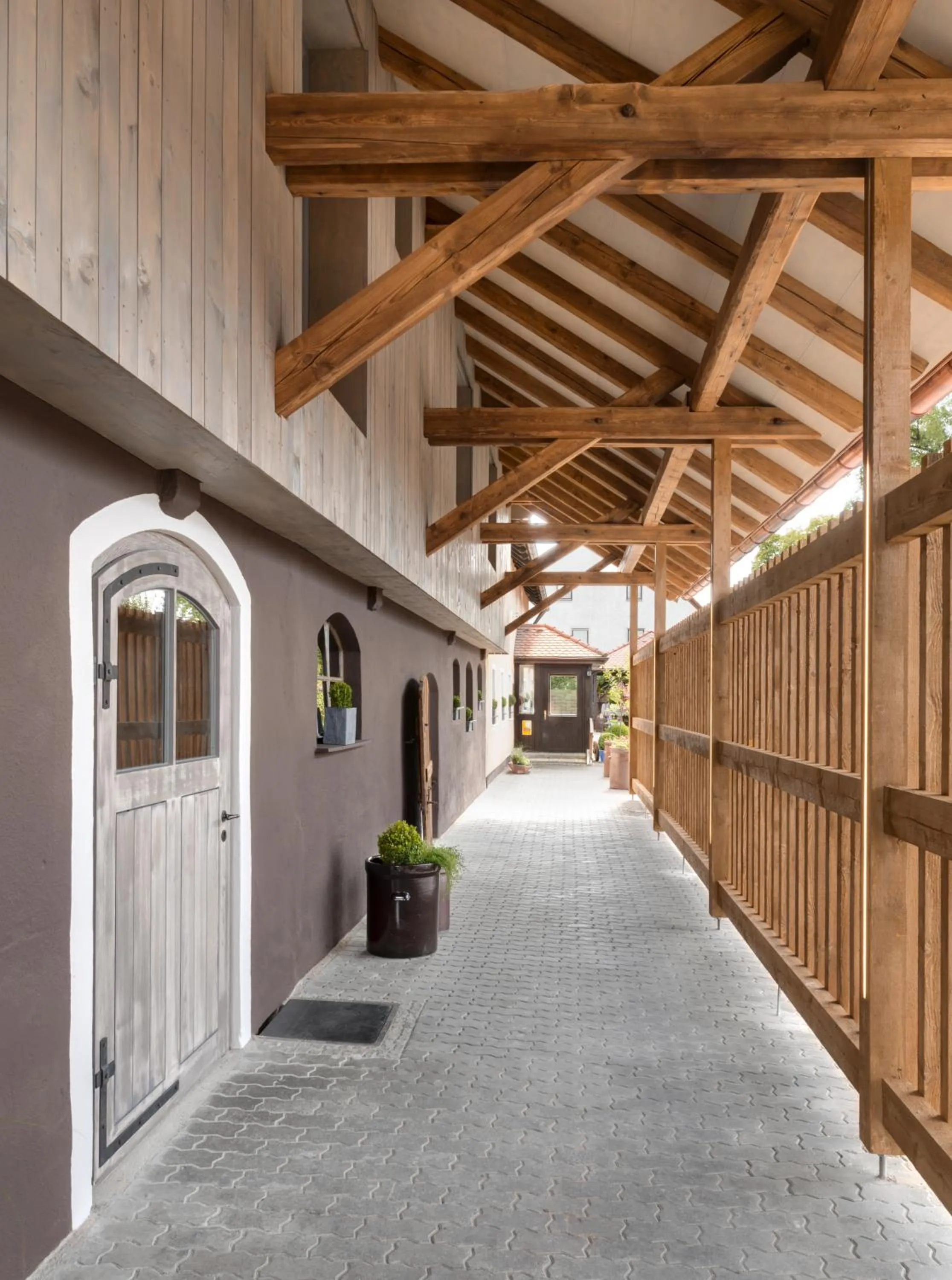 Facade/entrance in AlmRefugio