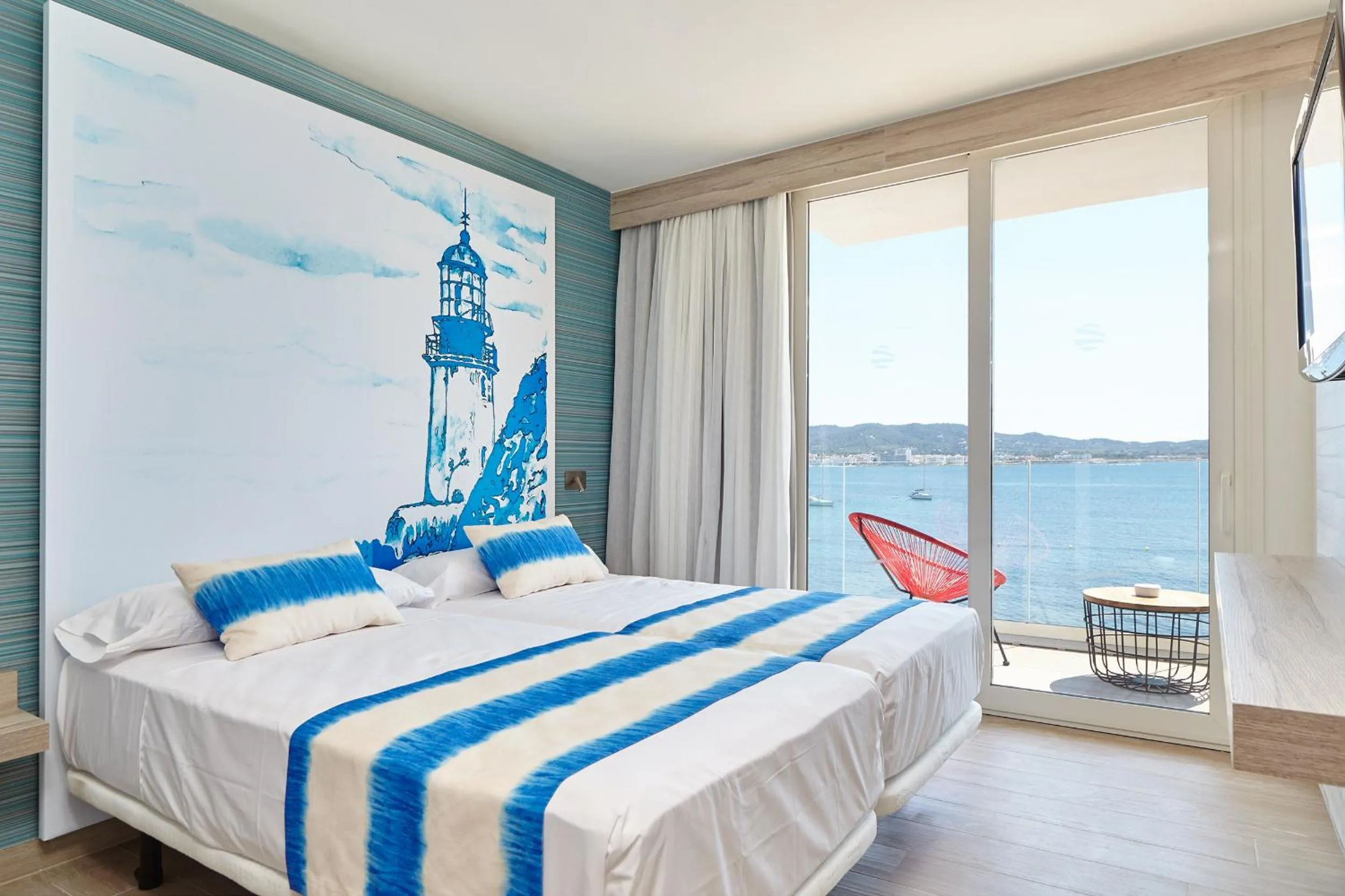Sea view, Bed in Sol Bahía Ibiza Suites