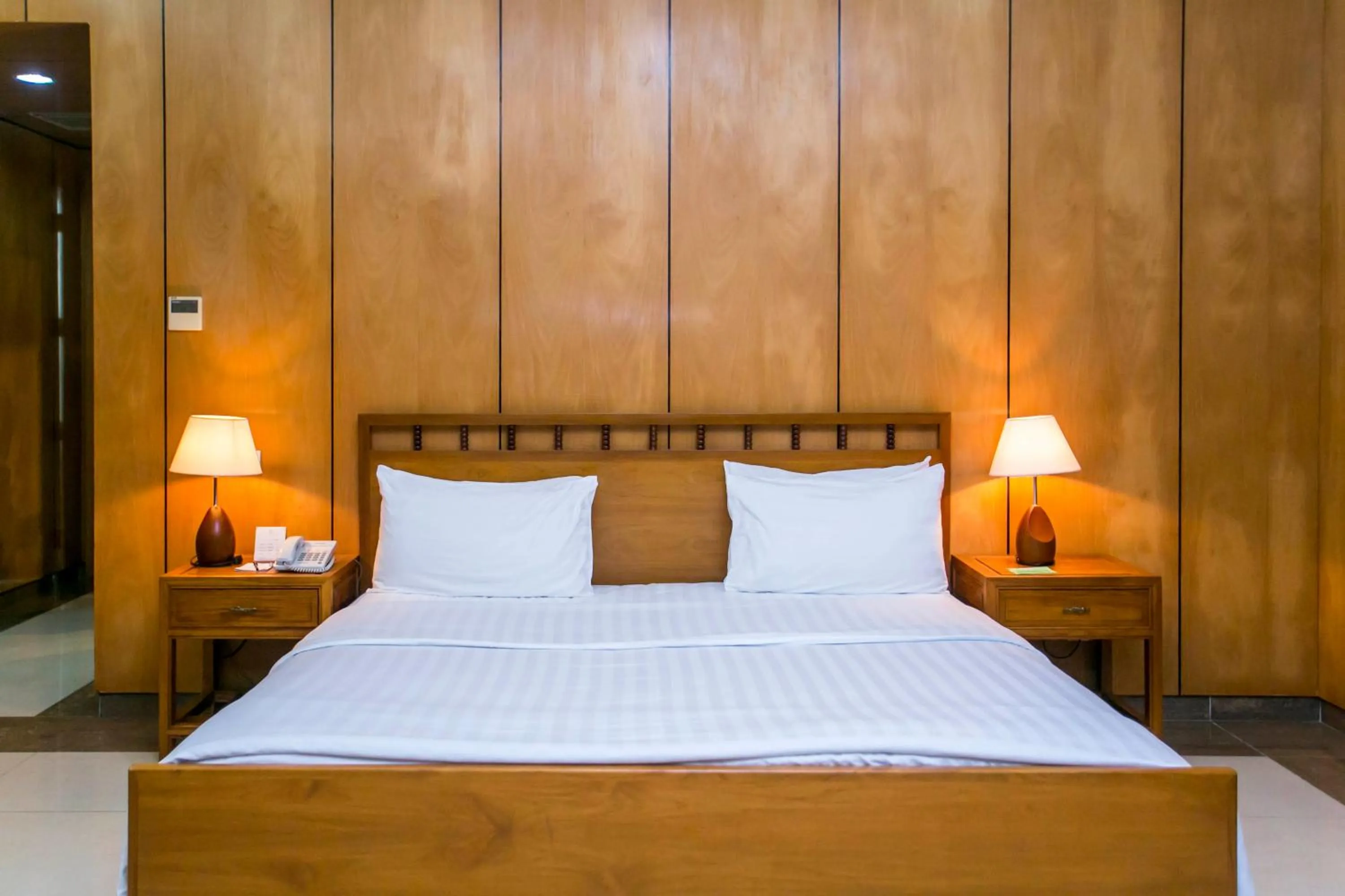 Bed in Lagos Oriental Hotel