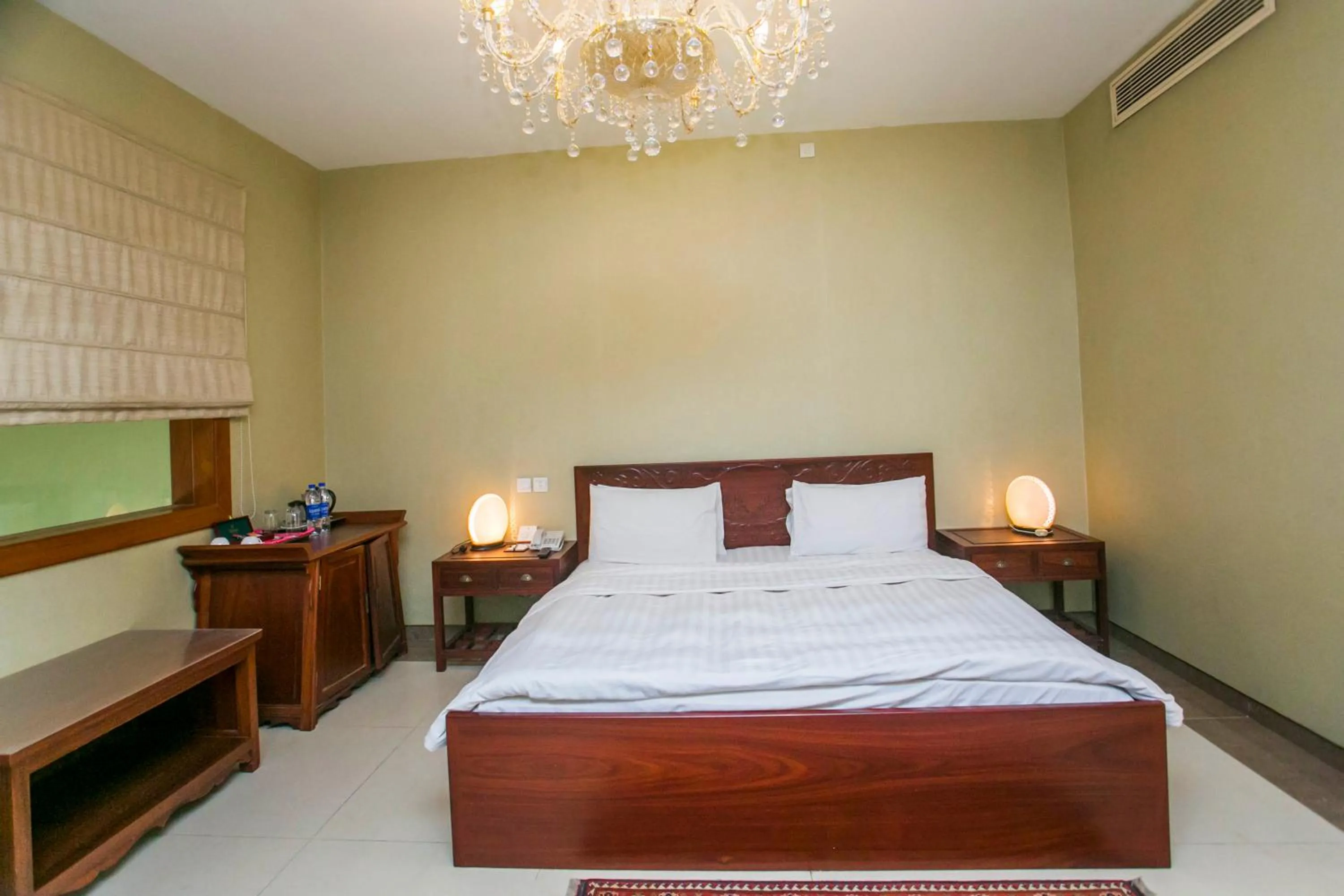 Bed in Lagos Oriental Hotel