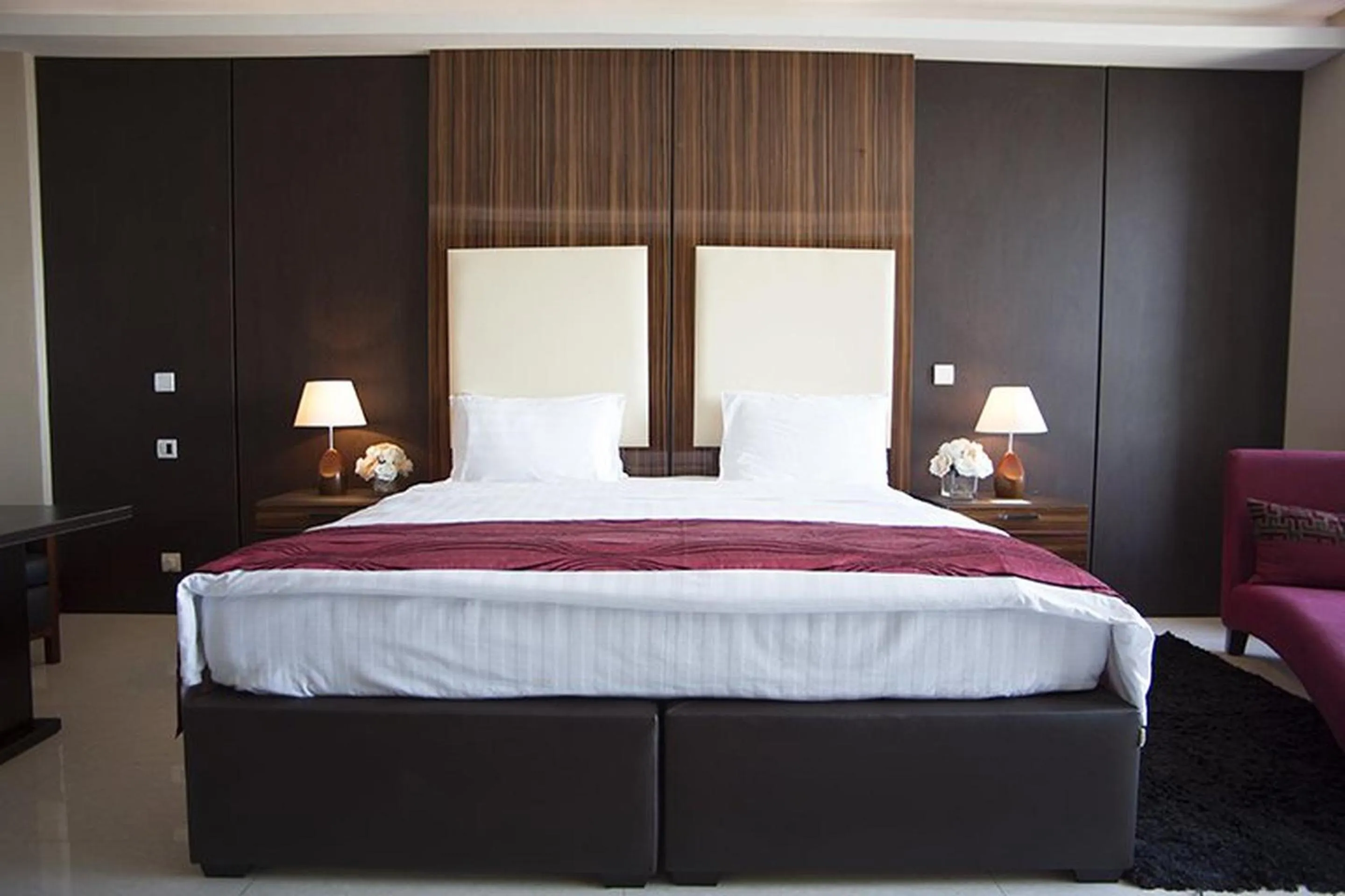 Bed in Lagos Oriental Hotel