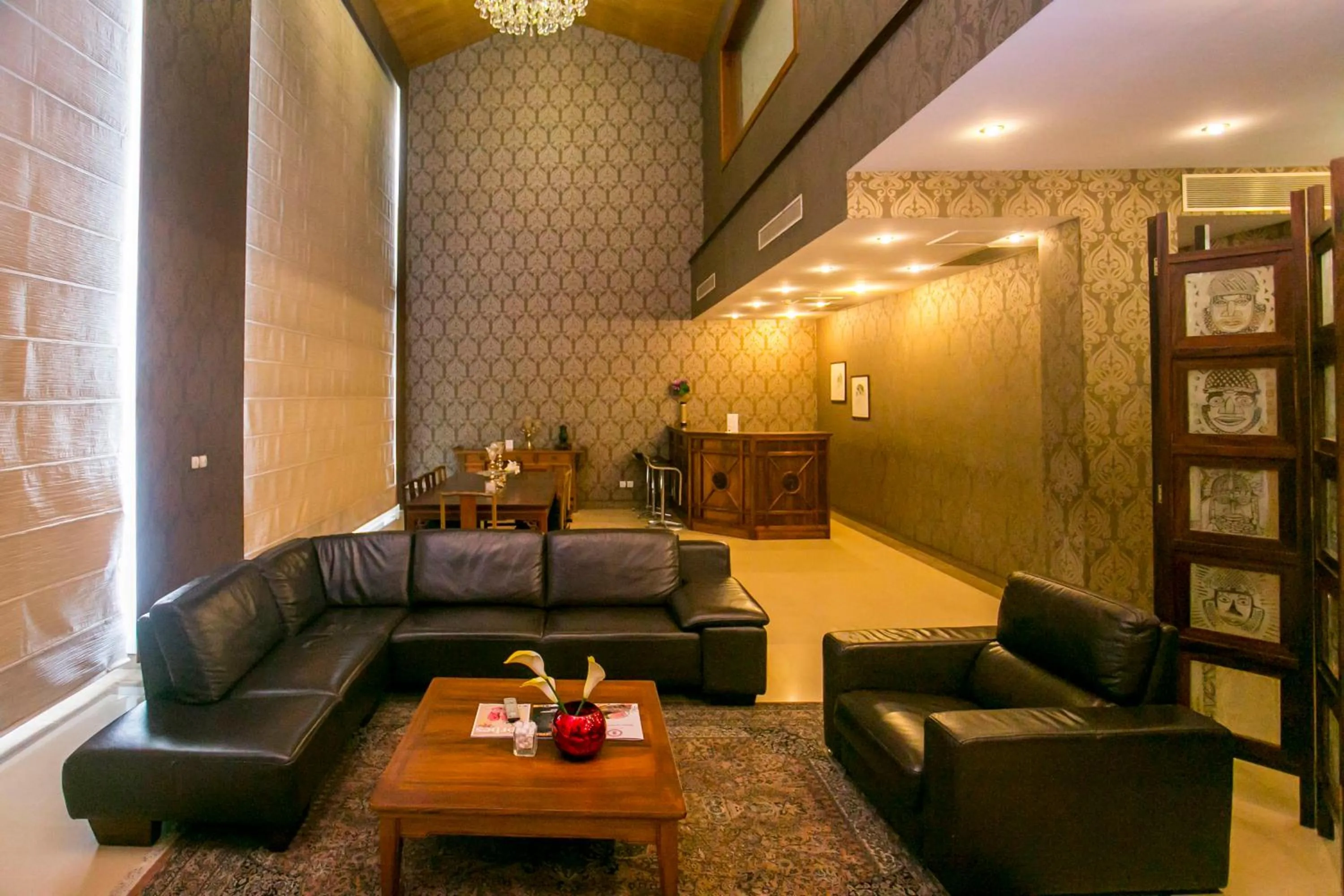 Seating area in Lagos Oriental Hotel