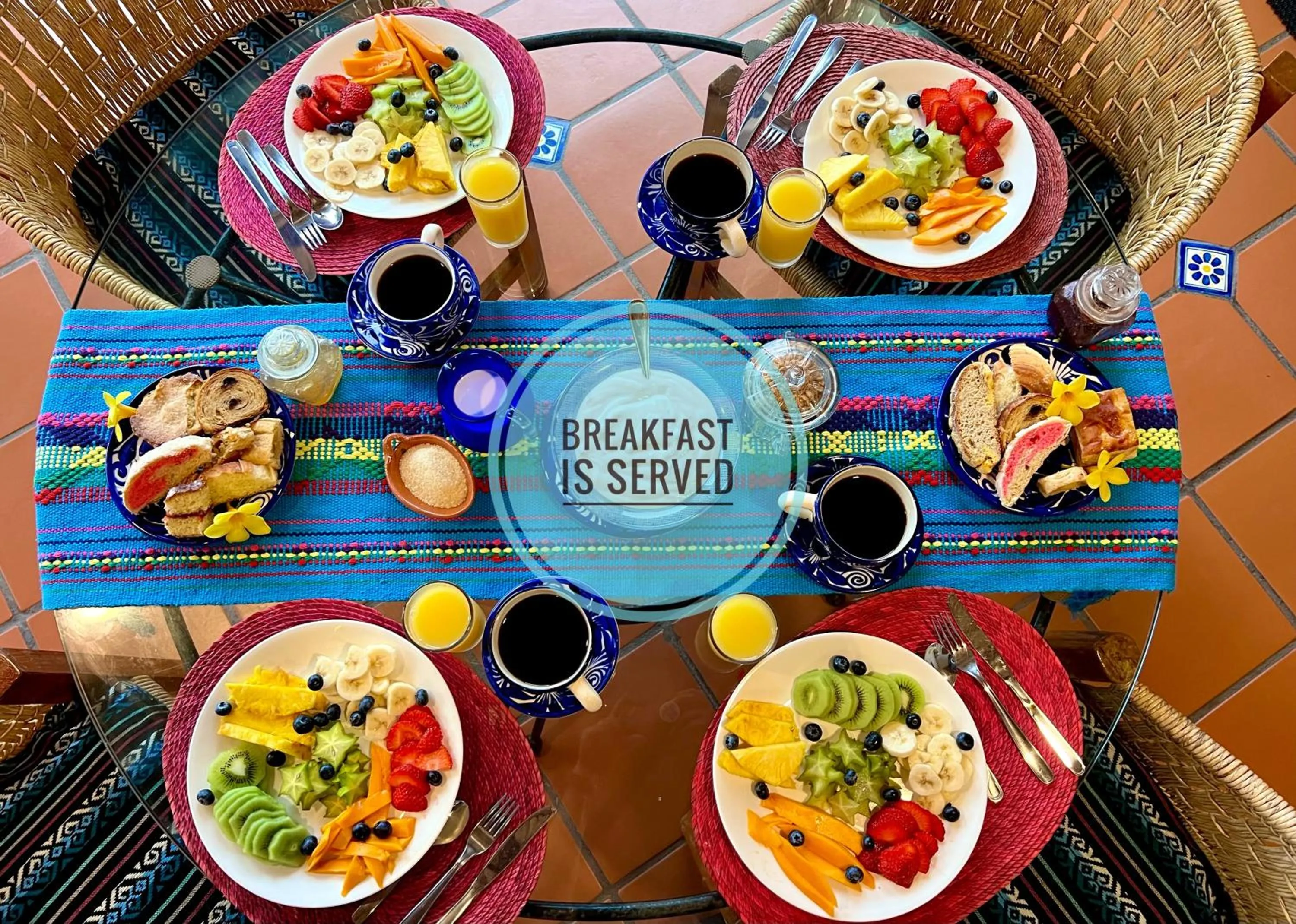 Breakfast in Agua Azul la Villa