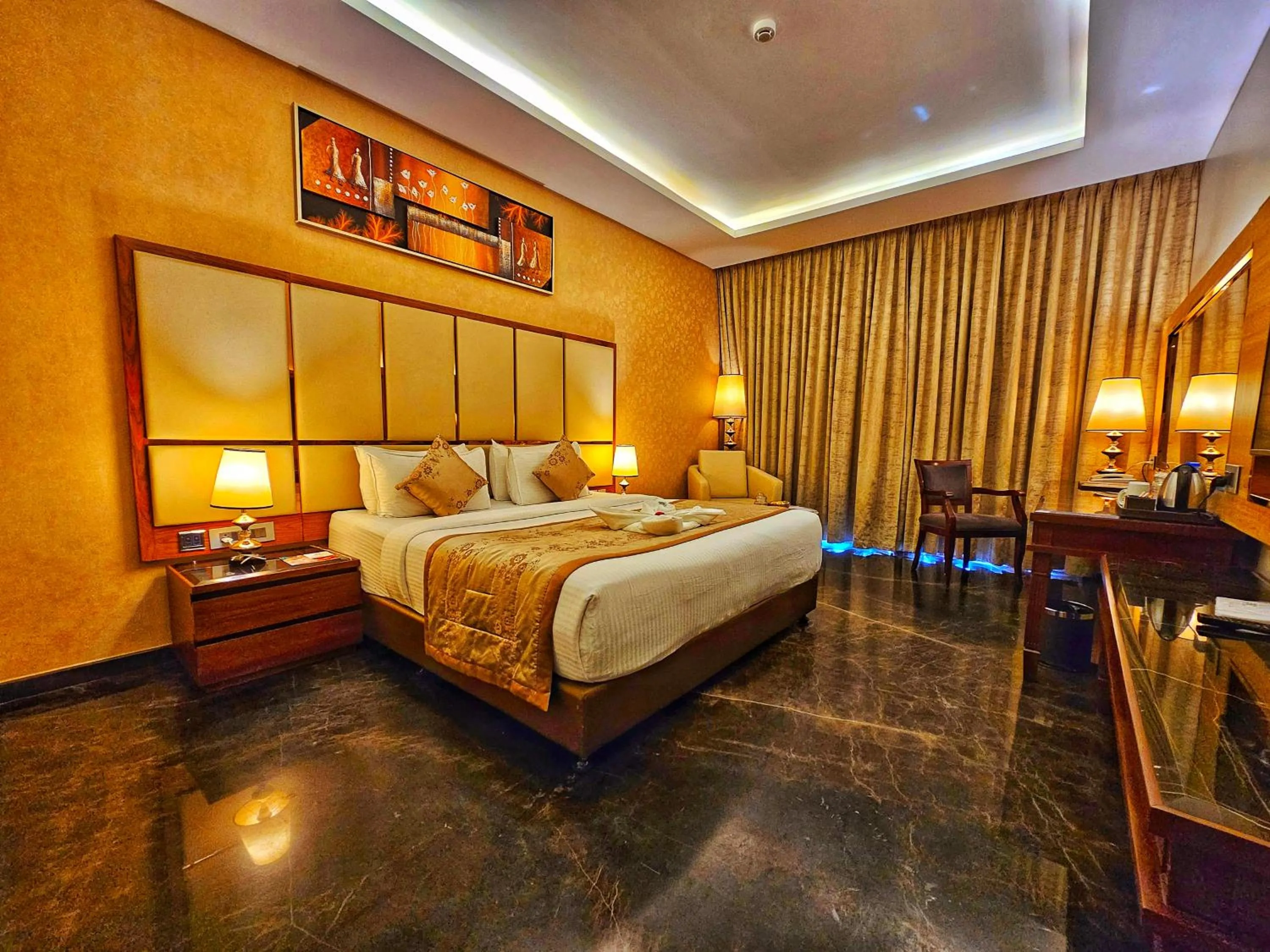 Bed in UVA Meridian Bay Resort & Spa