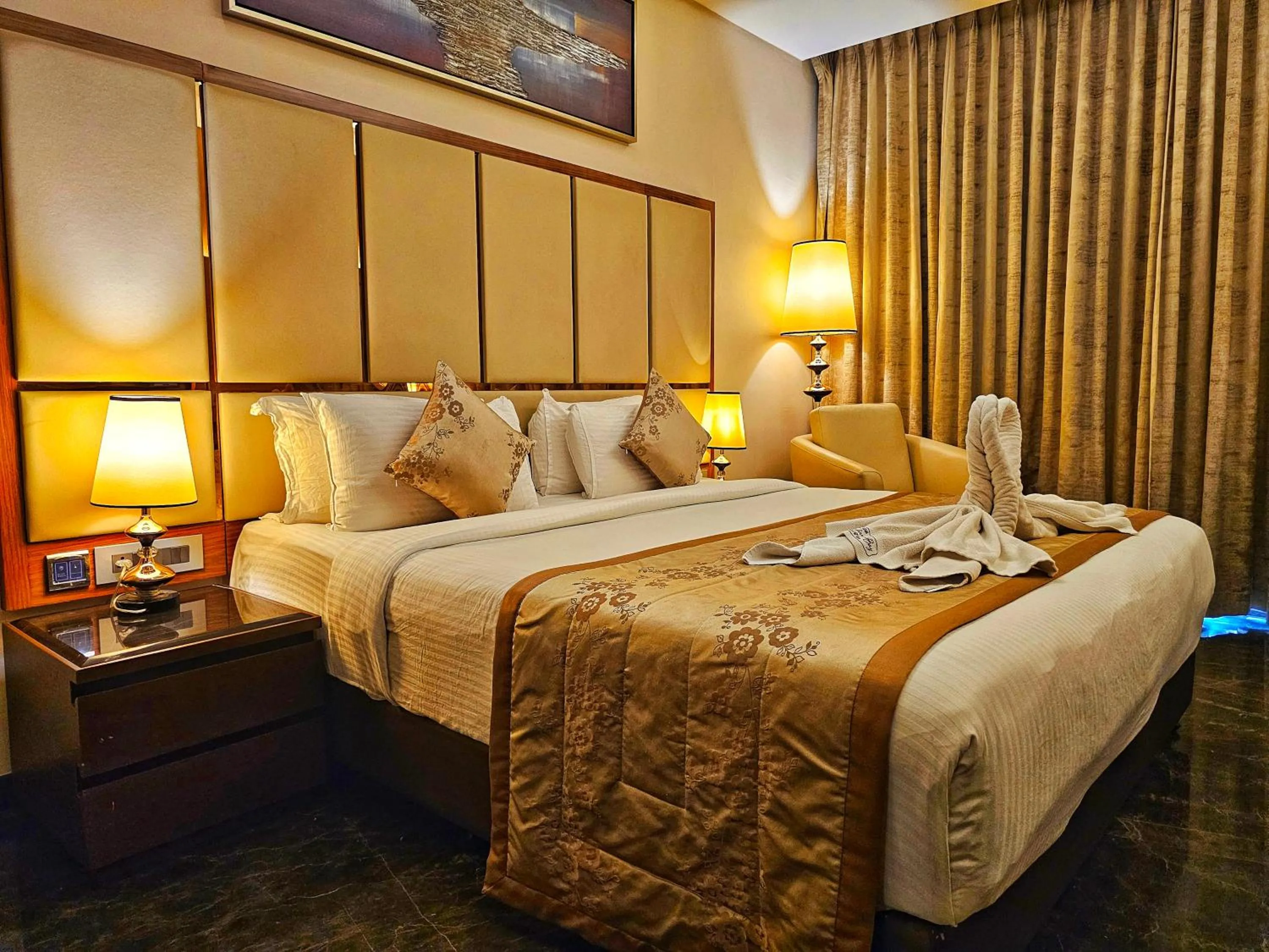 Bed in UVA Meridian Bay Resort & Spa