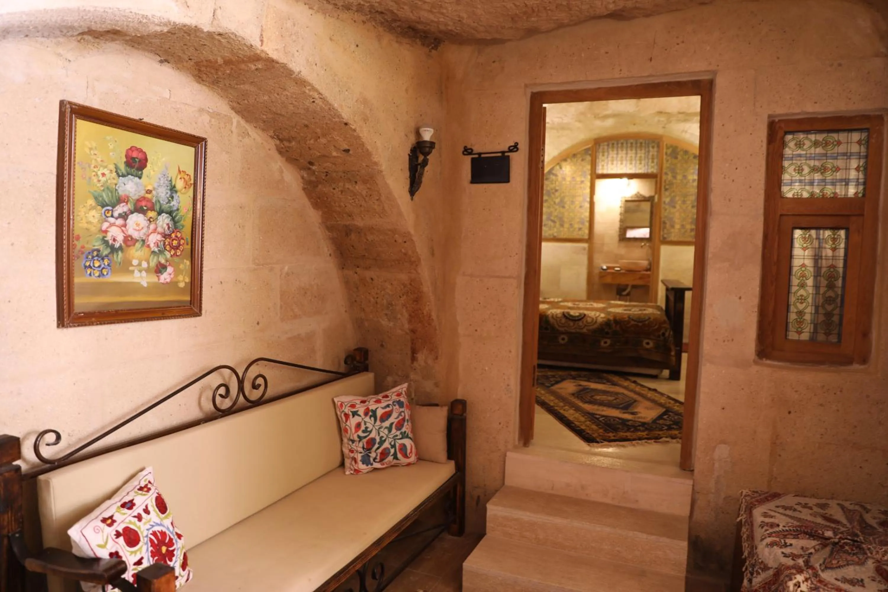 Seating area in Hanımkız Konagı