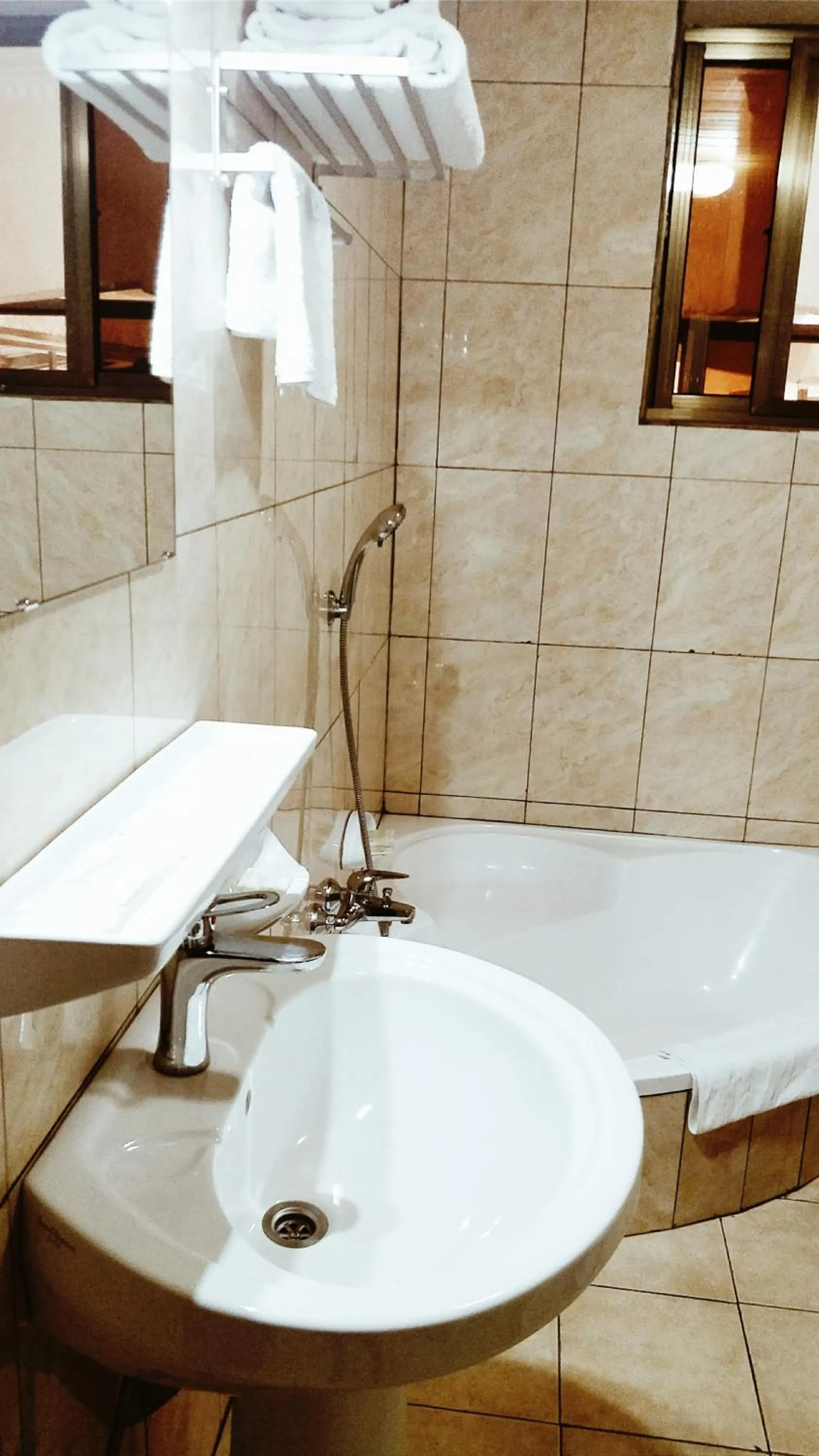 Bathroom in Virunga Hotel