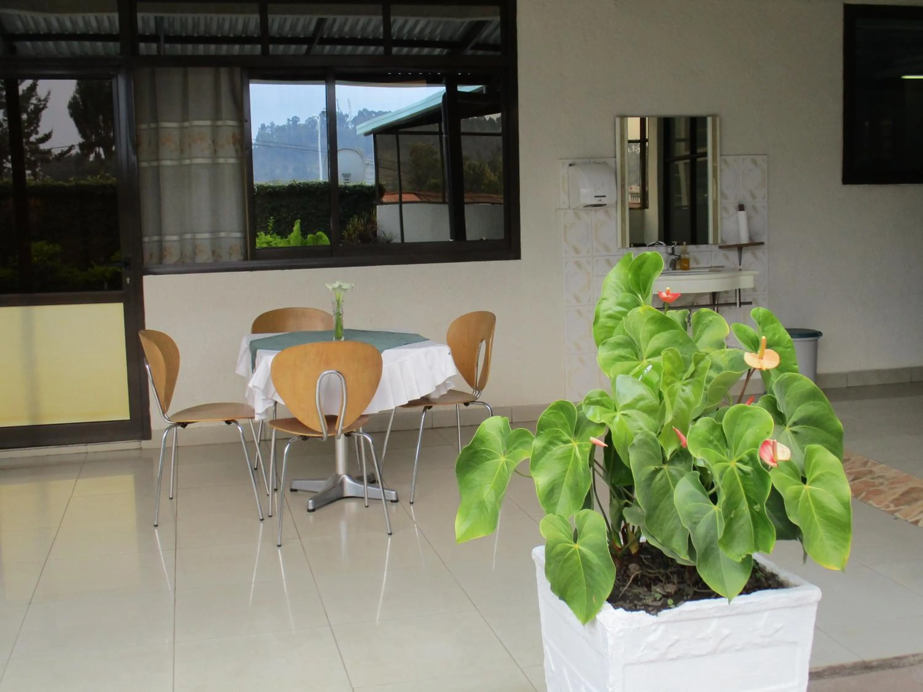 Seating area in Virunga Hotel