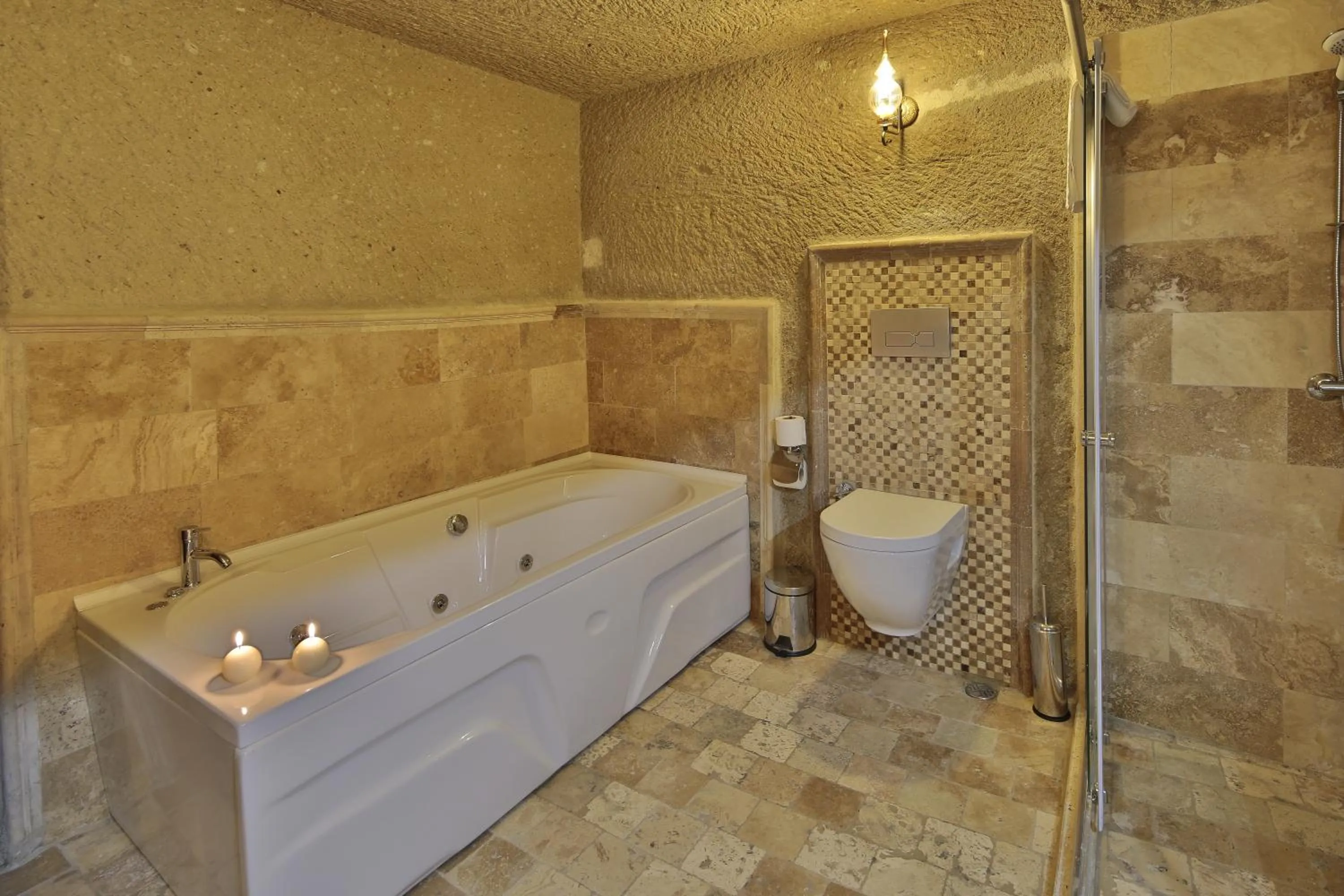 Shower in Jacob's Cave Suites - Cappadocia
