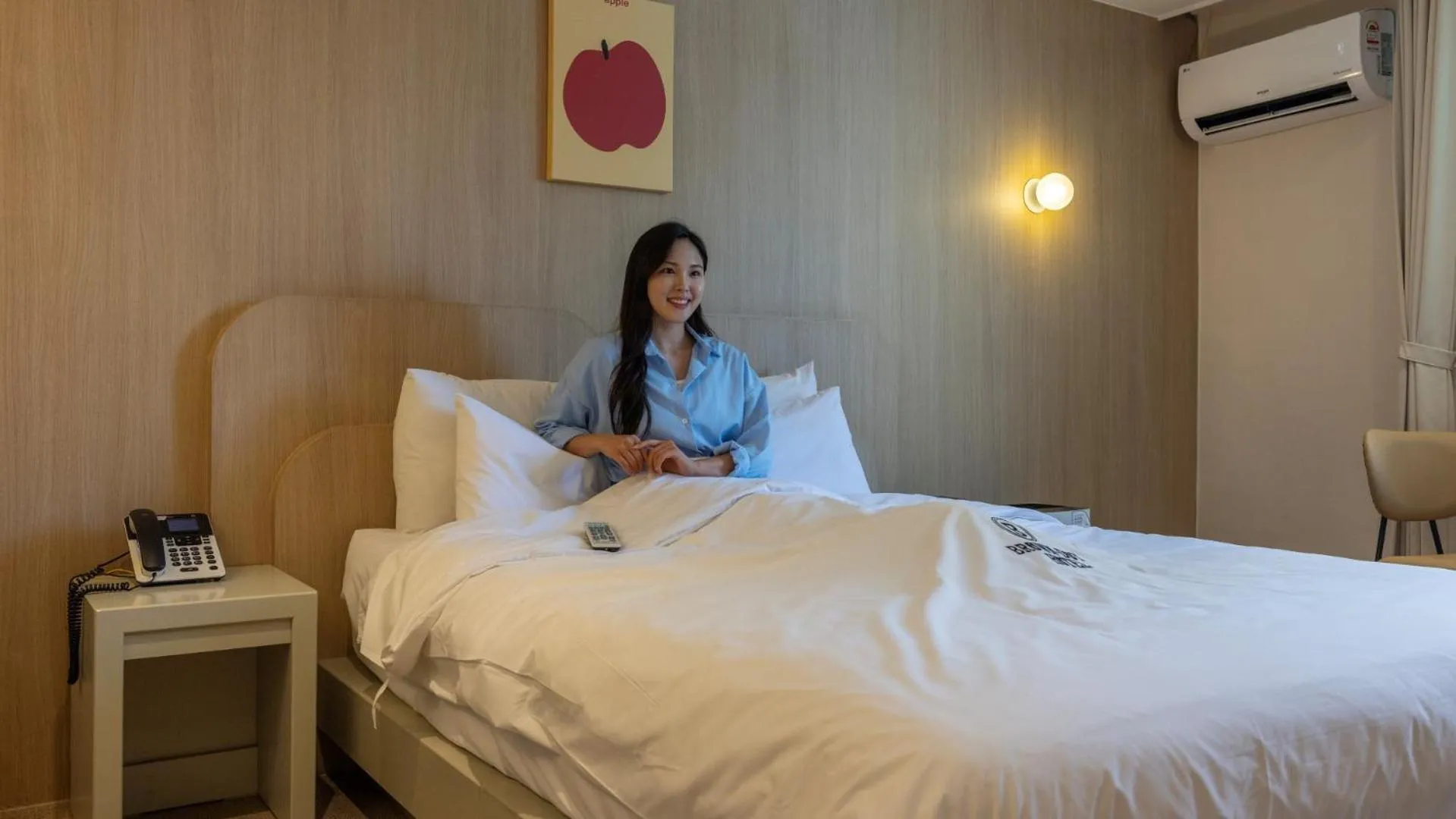 Bed in Browndot Hotel Jeonju Junghwasan