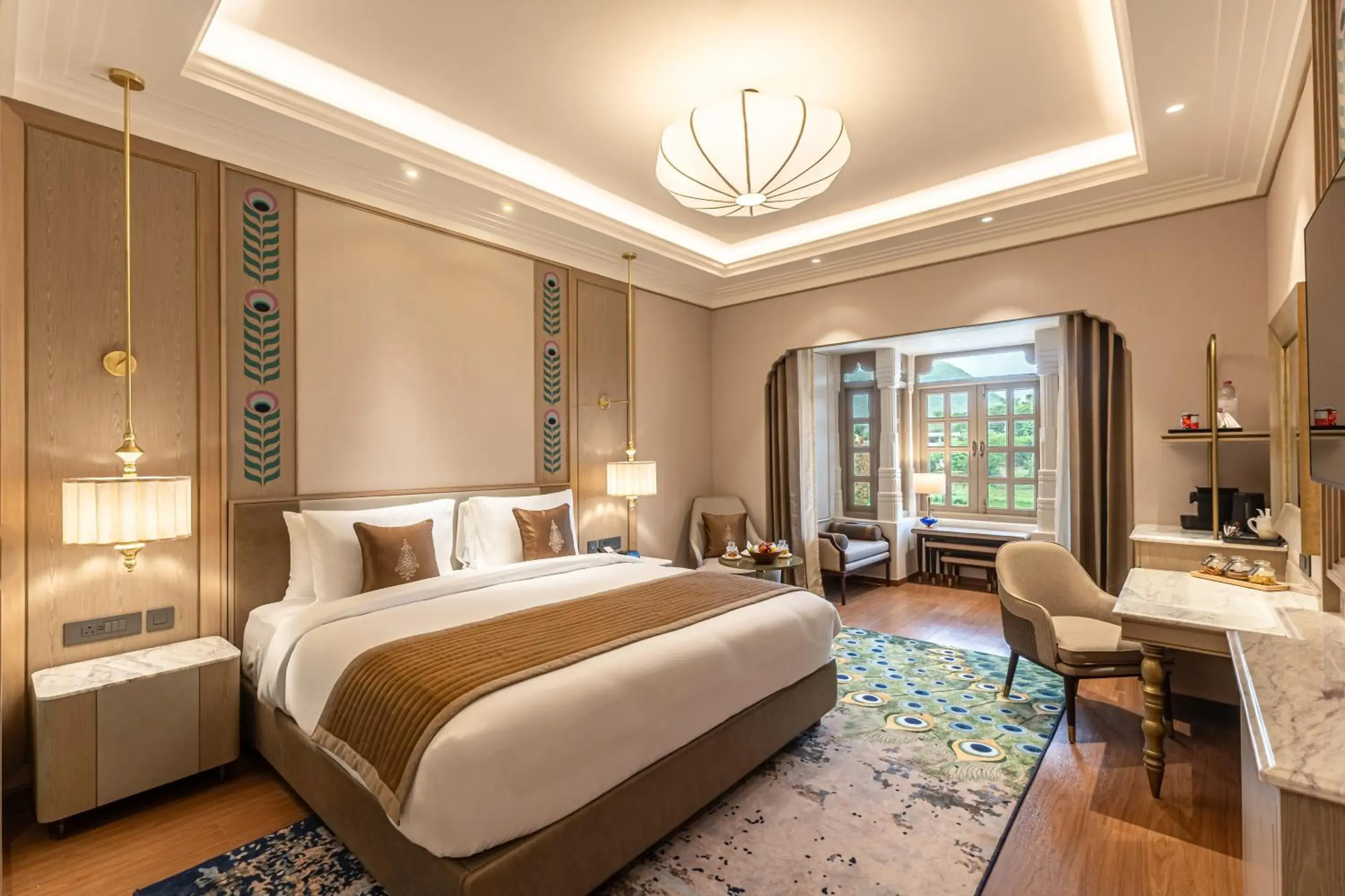 Mayura Deluxe Room - 15% off on Spa, Laundry and on Food and Soft Beverages - Accessible in Wyndham Grand Udaipur Fateh Sagar Lake - Pure Vegetarian Resort Mayura Deluxe Room - 15% off on Spa, Laundry and on Food and Soft Beverages - Accessible in Wyndham Grand Udaipur Fateh Sagar Lake - Pure Vegetarian Resort
