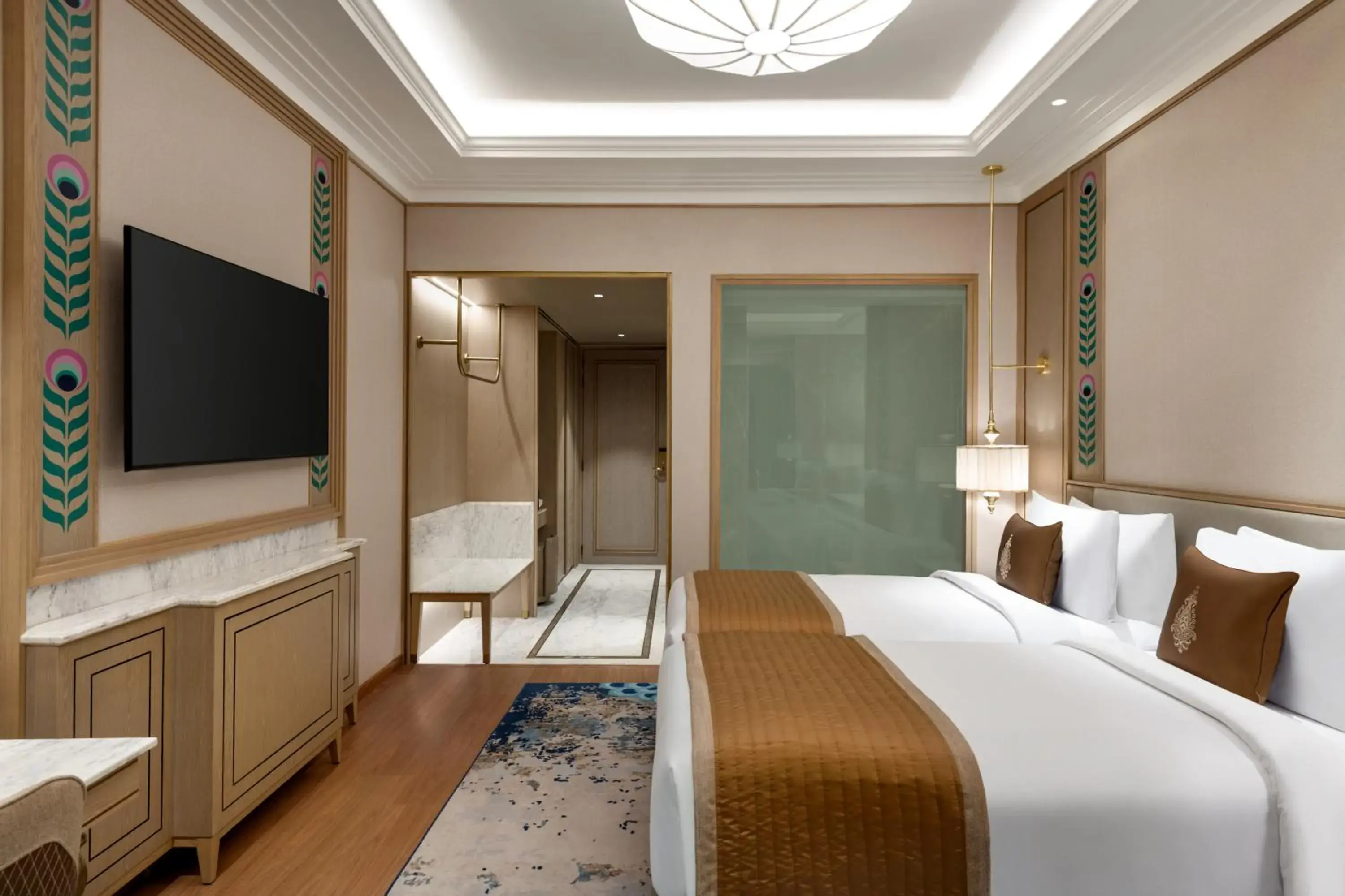 Deluxe Twin Room in Wyndham Grand Udaipur Fateh Sagar Lake - Pure Vegetarian Resort Deluxe Twin Room in Wyndham Grand Udaipur Fateh Sagar Lake - Pure Vegetarian Resort