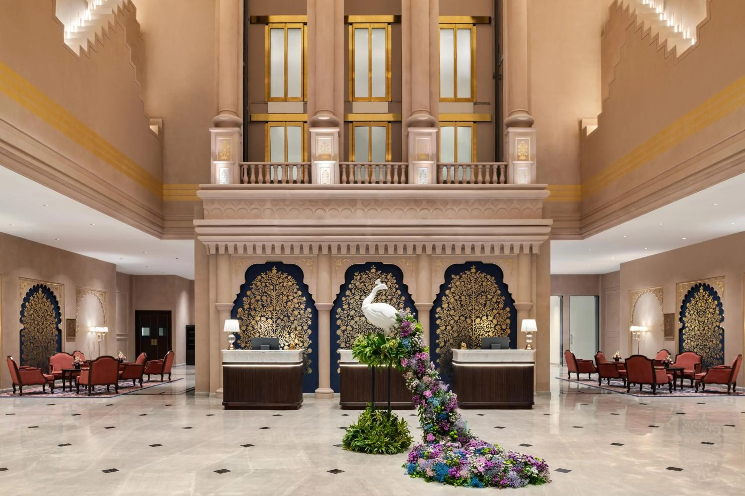 Lobby or reception in Wyndham Grand Udaipur Fateh Sagar Lake - Pure Vegetarian Resort