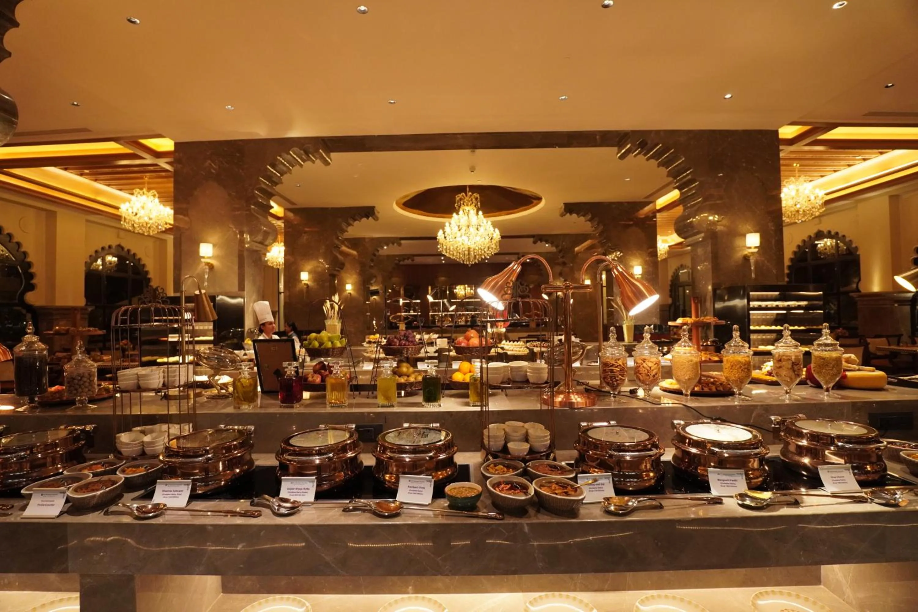 Breakfast in Wyndham Grand Udaipur Fateh Sagar Lake - Pure Vegetarian Resort