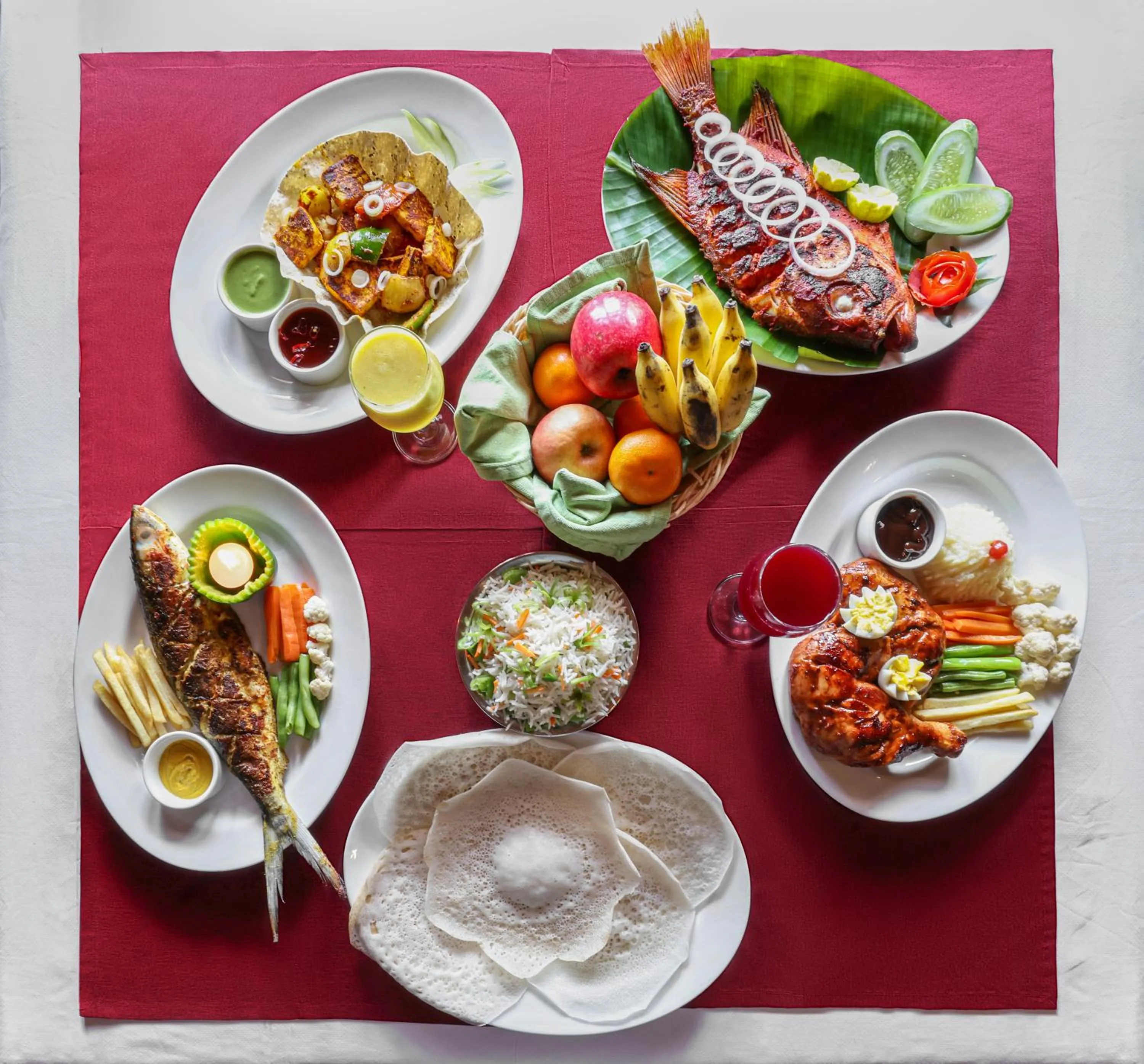 Breakfast in Alaya Stays Paloma Backwater Resort