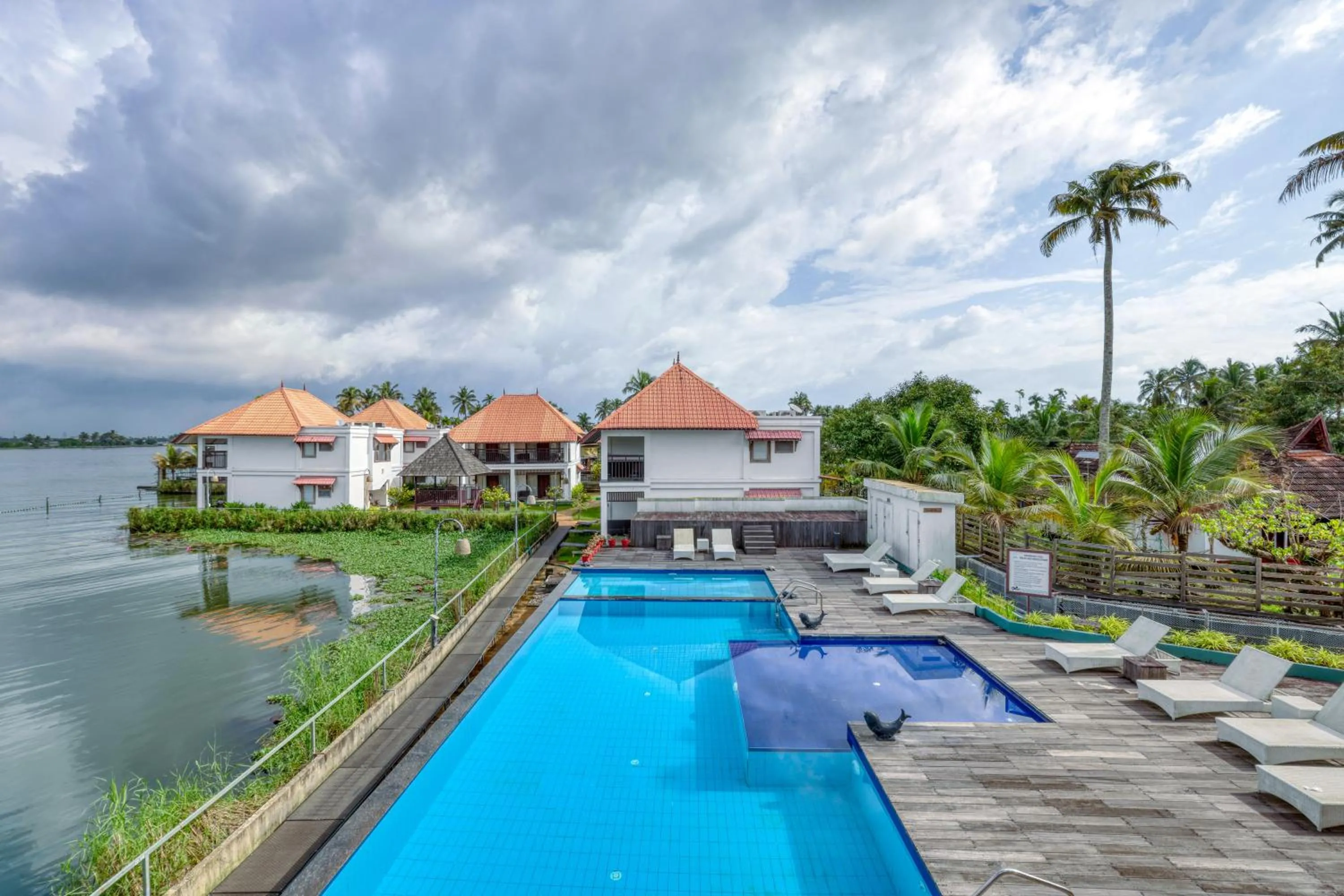 Pool view in Alaya Stays Paloma Backwater Resort