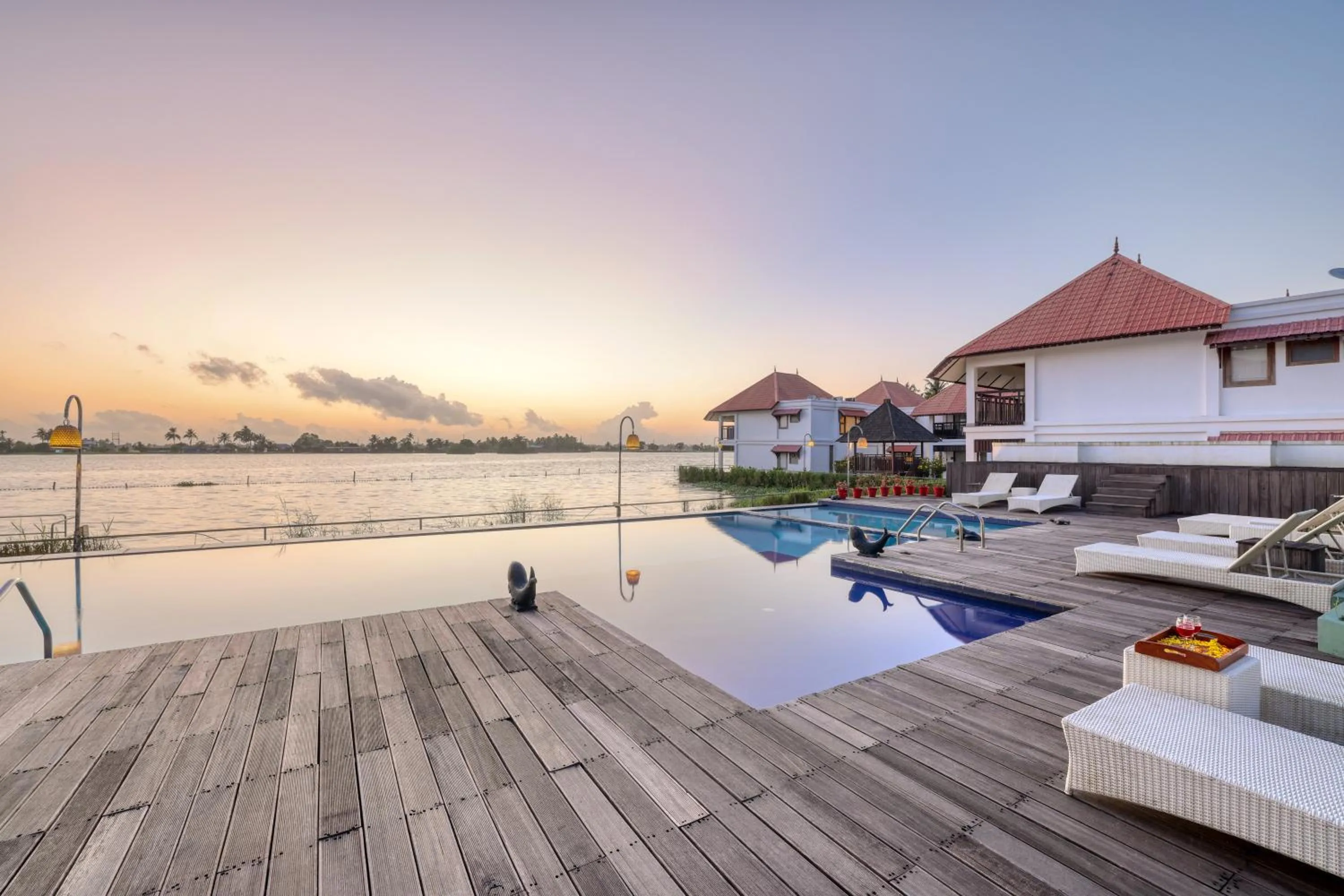 Swimming pool in Alaya Stays Paloma Backwater Resort