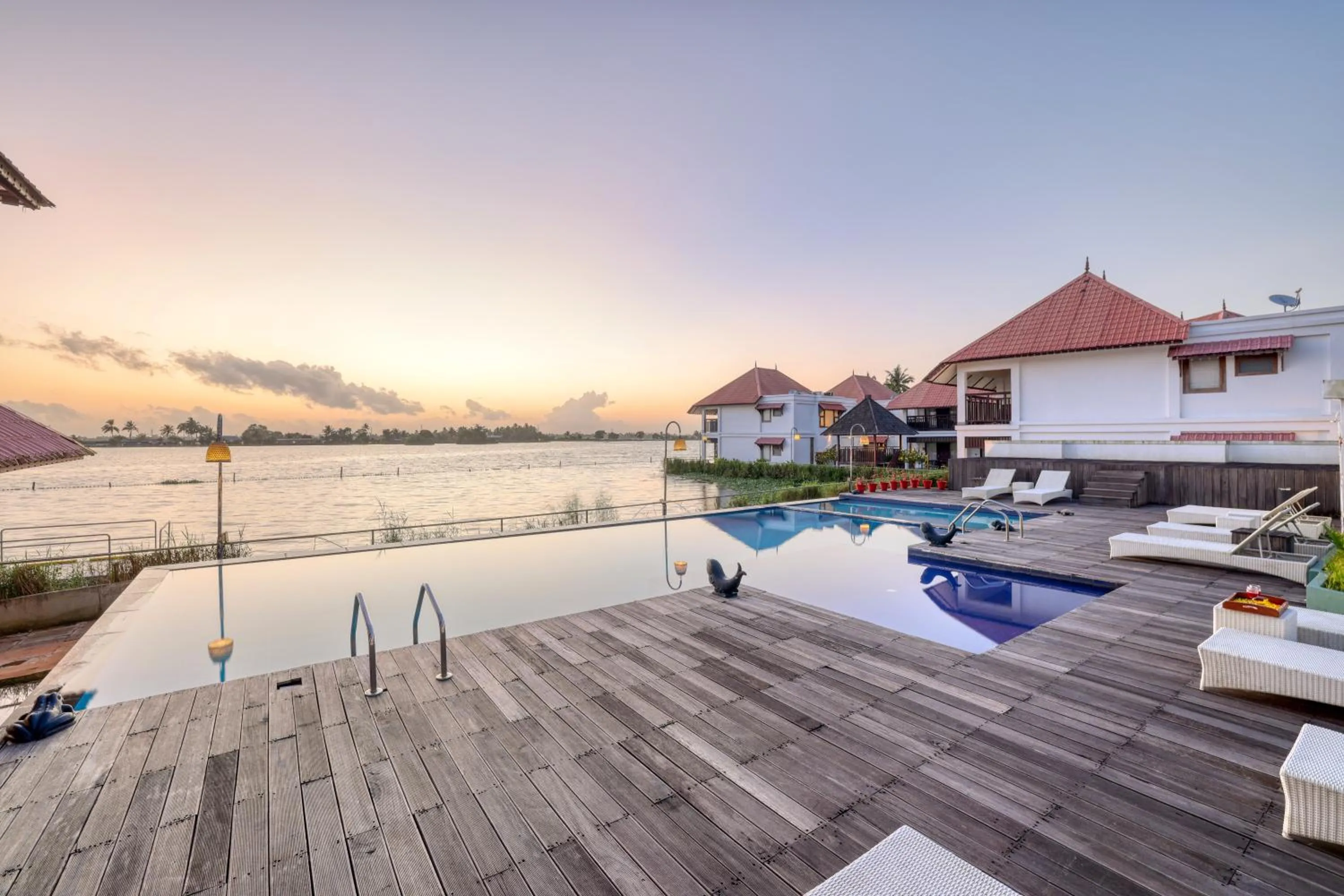 Swimming pool in Alaya Stays Paloma Backwater Resort