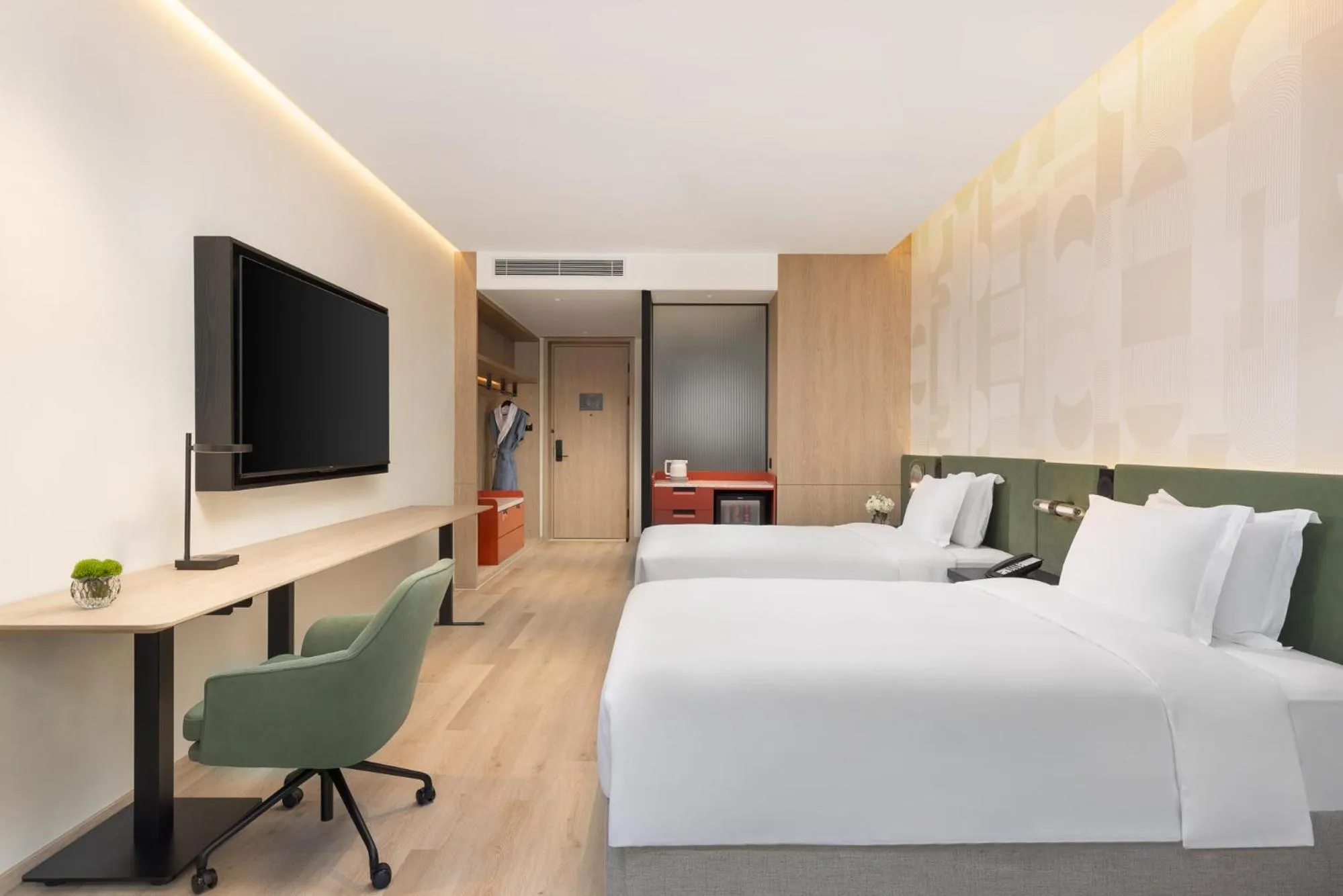 Bed in EVEN Hotel Hangzhou West Lake by IHG