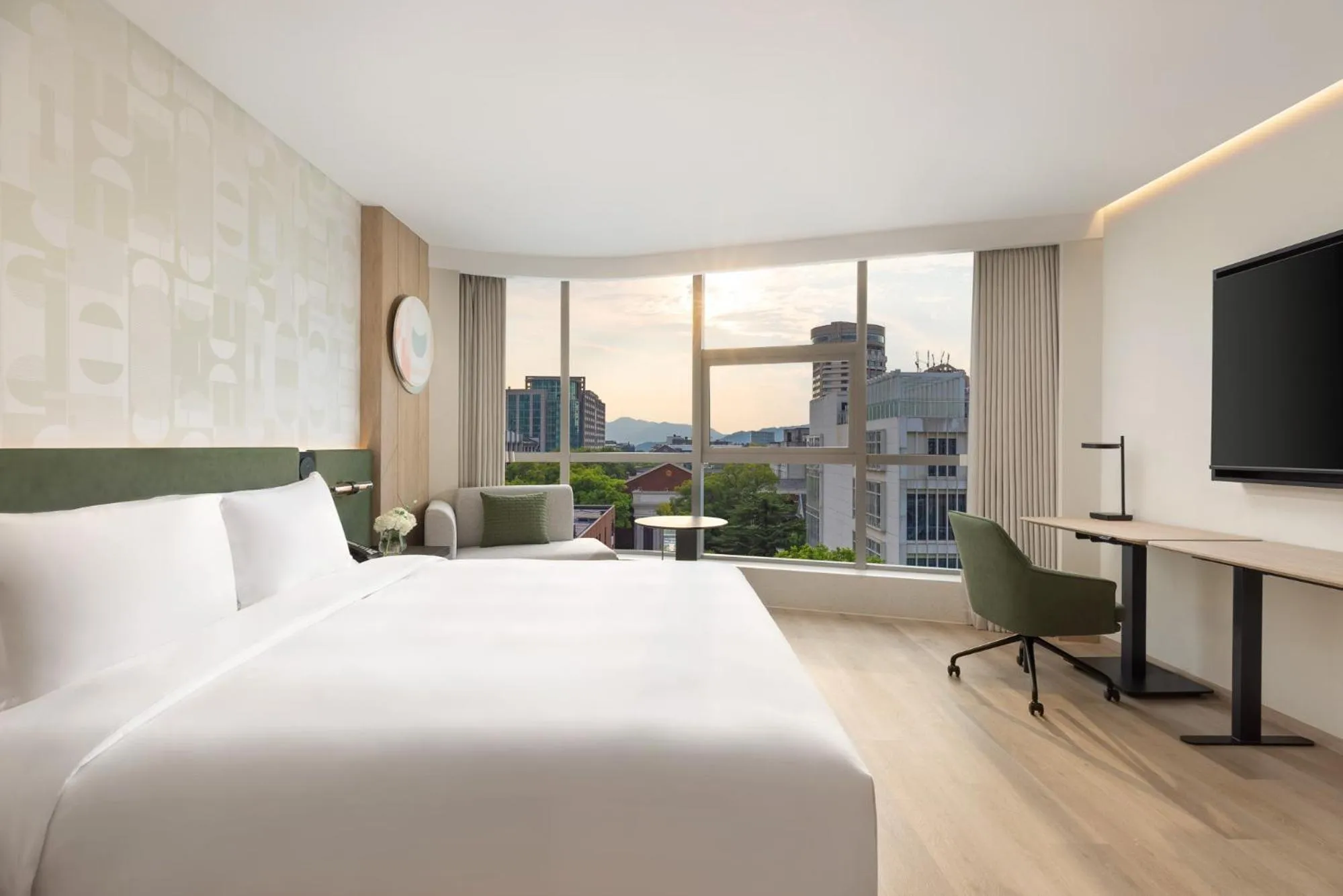 Bed in EVEN Hotel Hangzhou West Lake by IHG