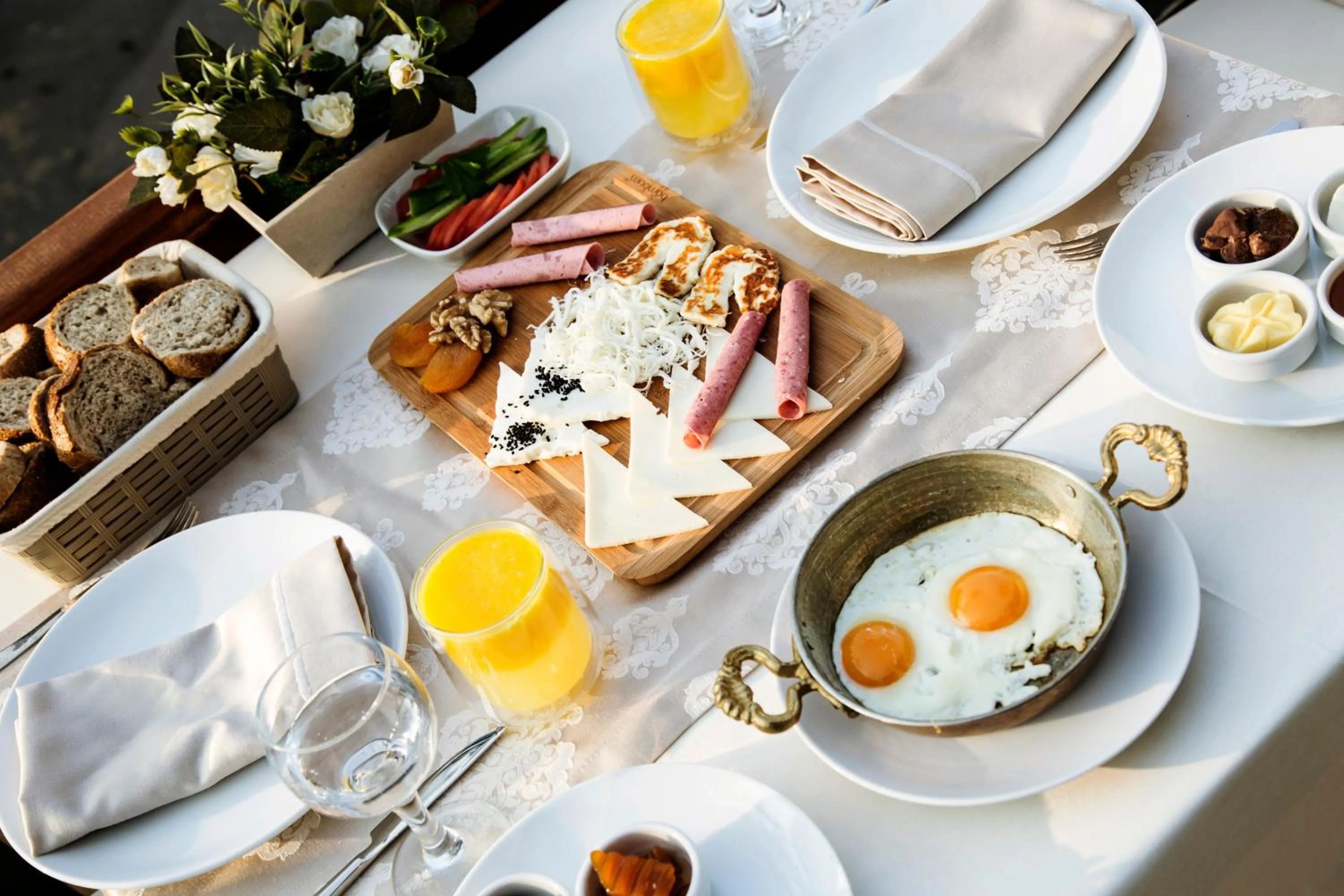Continental breakfast in Nizam Butik Otel Büyükada